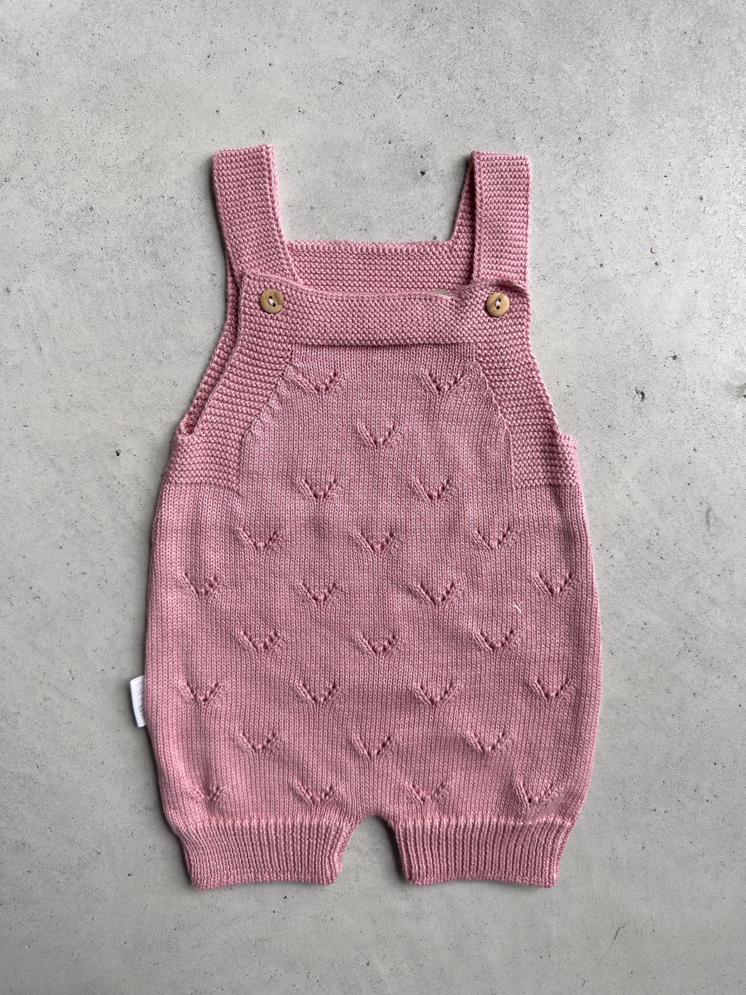 Babyzachte katoenen gebreide jumpsuit
