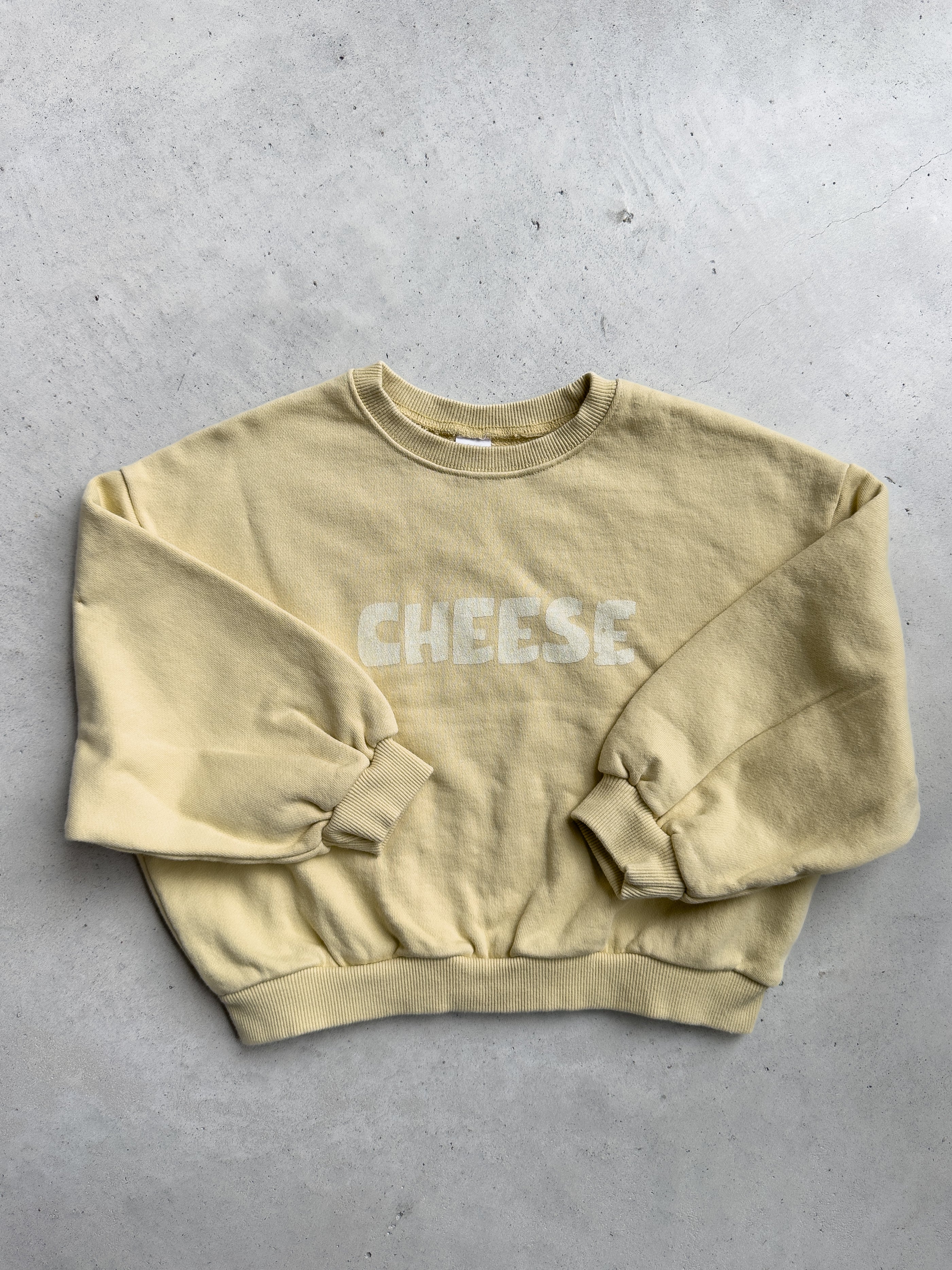 Cheese Sweatshirt In Butter Color