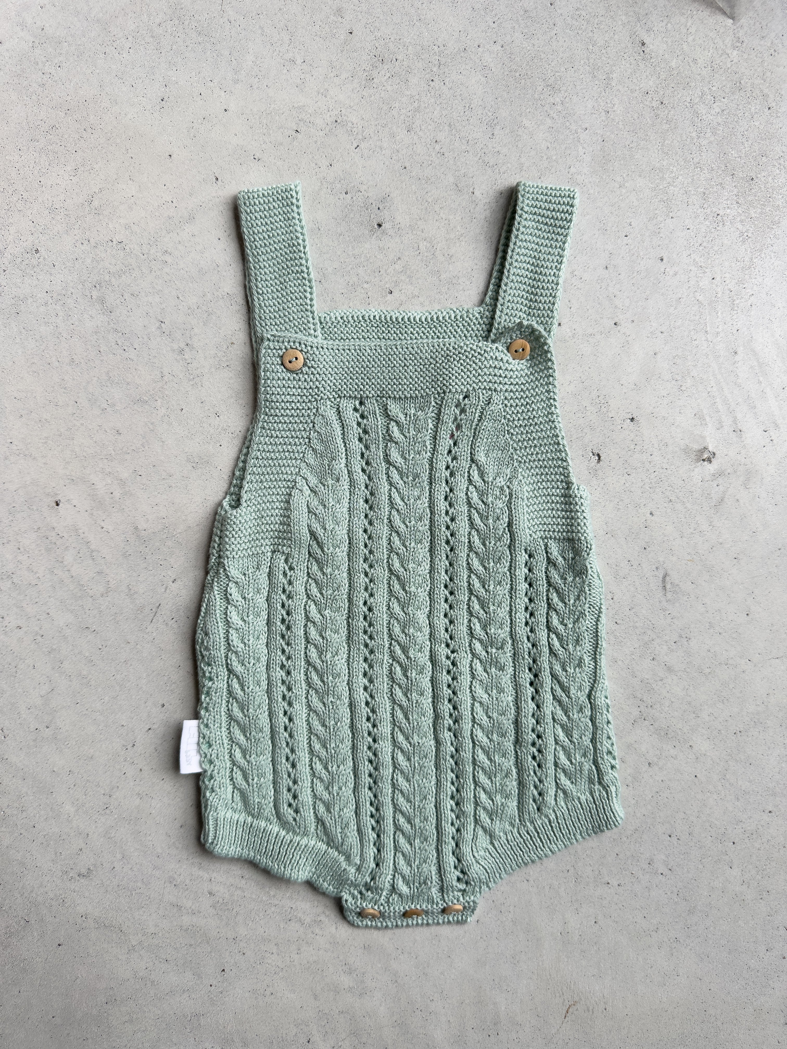 Babyzachte katoenen gebreide romper