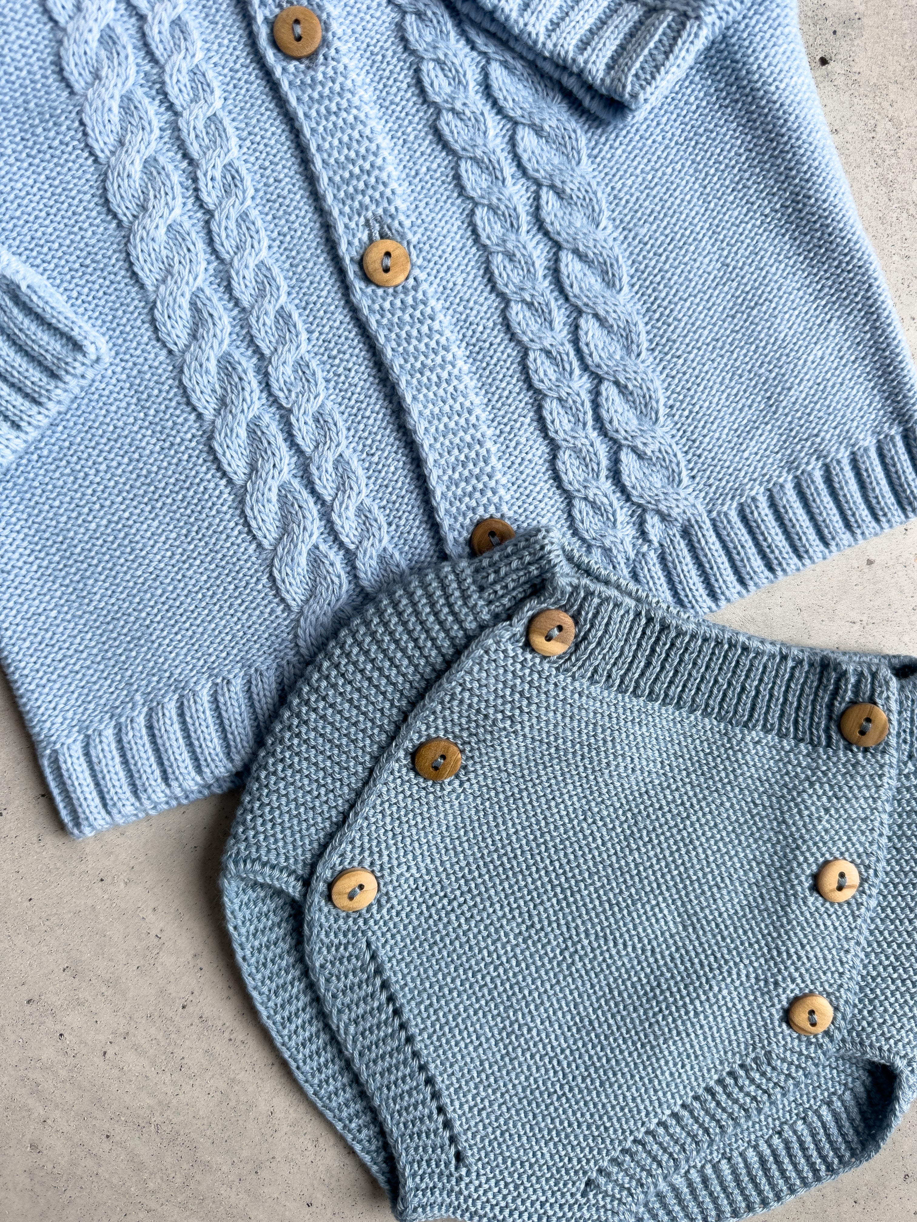 Baby Cotton Knitting Bottoms with Buttons