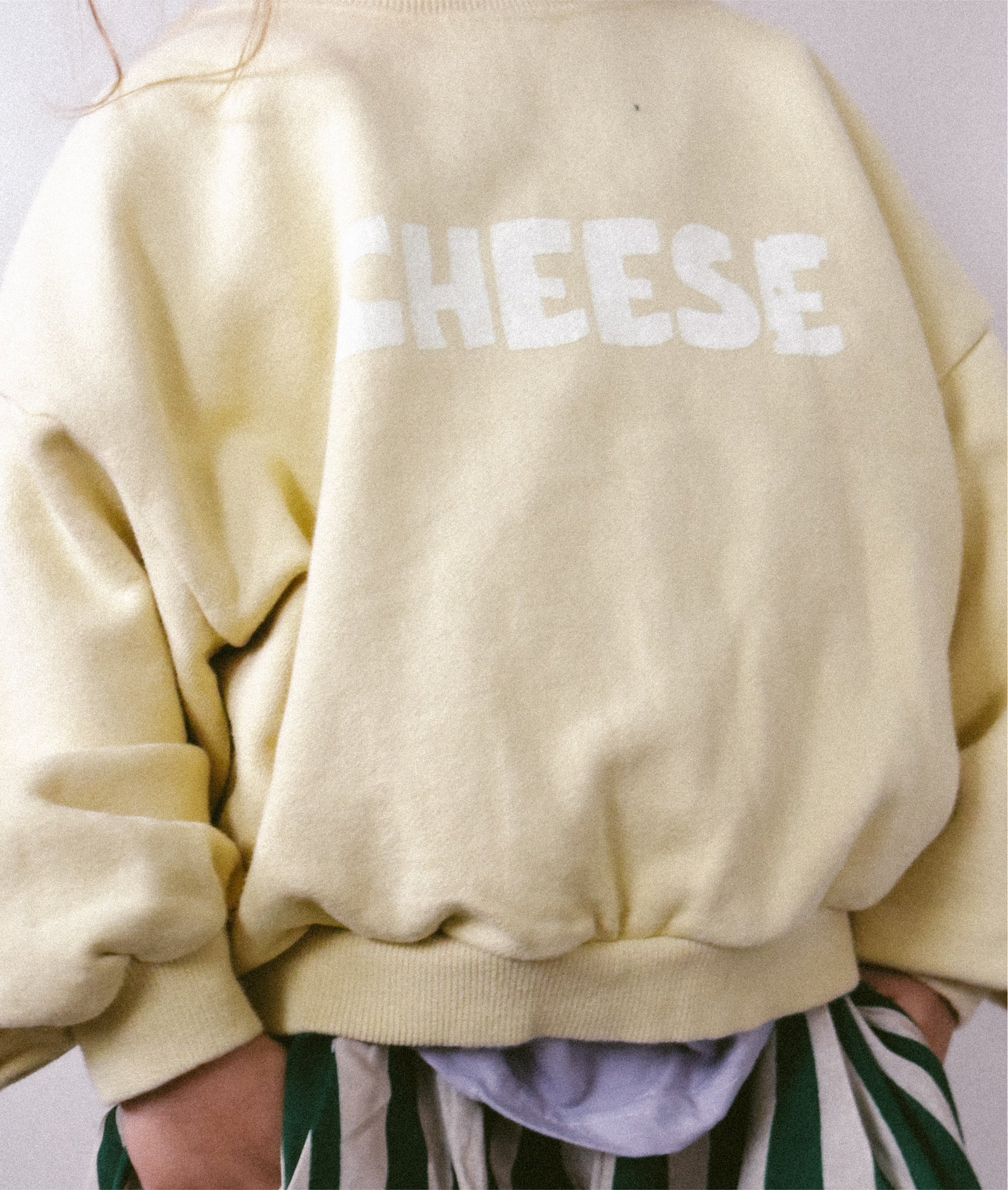 Cheese Sweatshirt In Butter Color