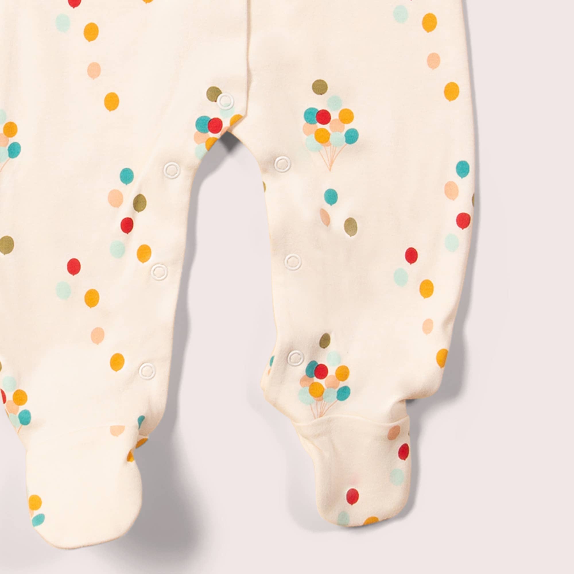 Rainbow Balloons Organic Babygrow Little Green Radicals