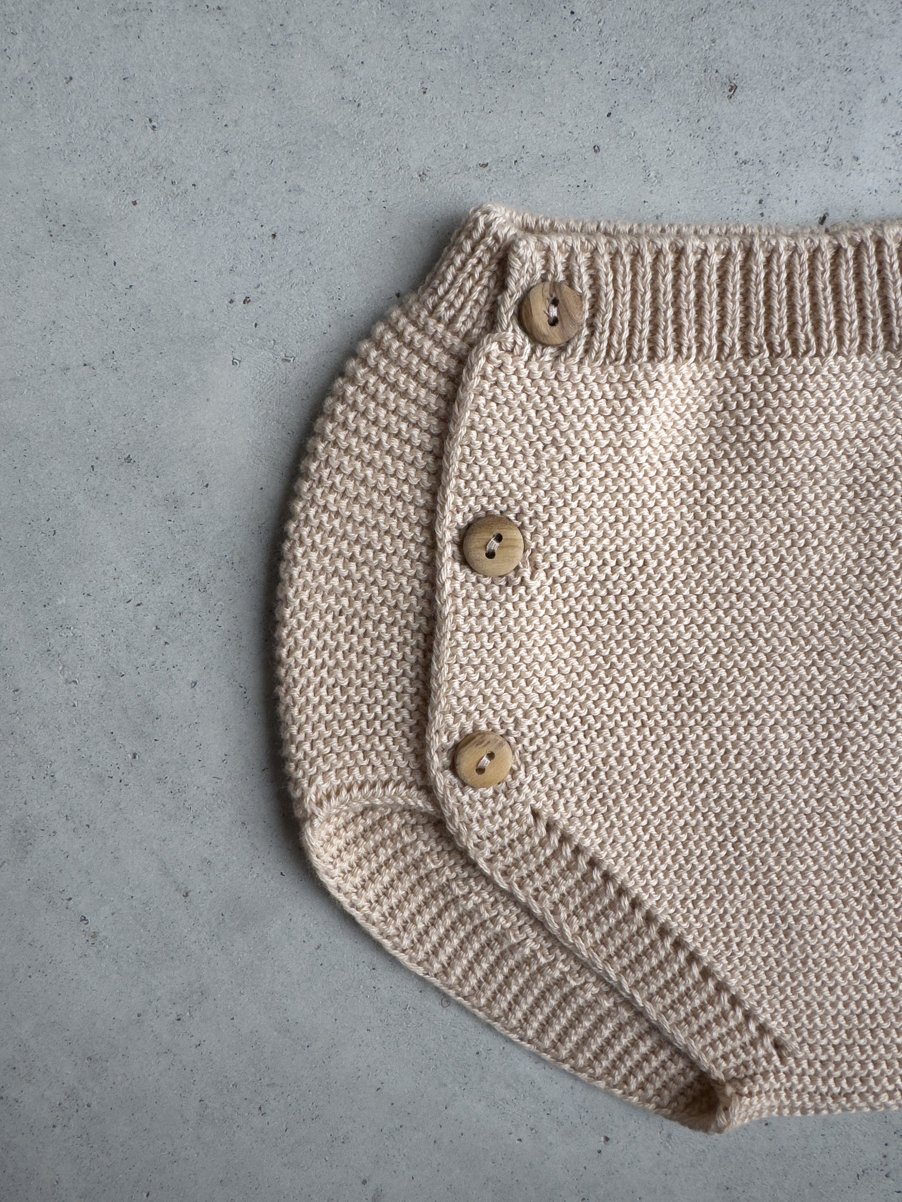 Baby Cotton Knitting Bottoms with Buttons