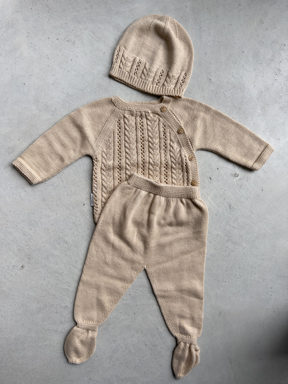 Baby Soft Cotton 3-Piece Knit Set