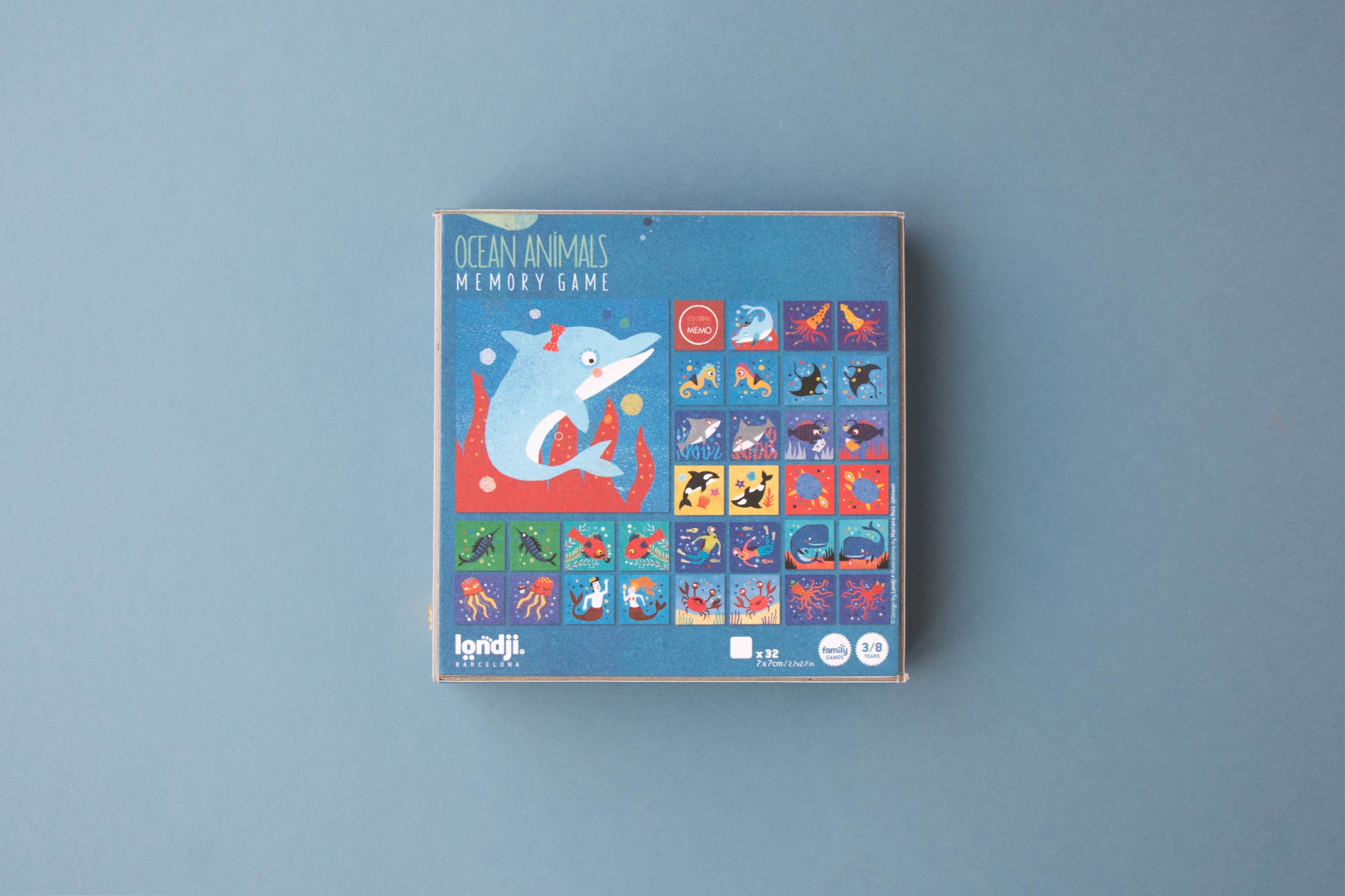 Ocean Animals Memo Board Game Londji