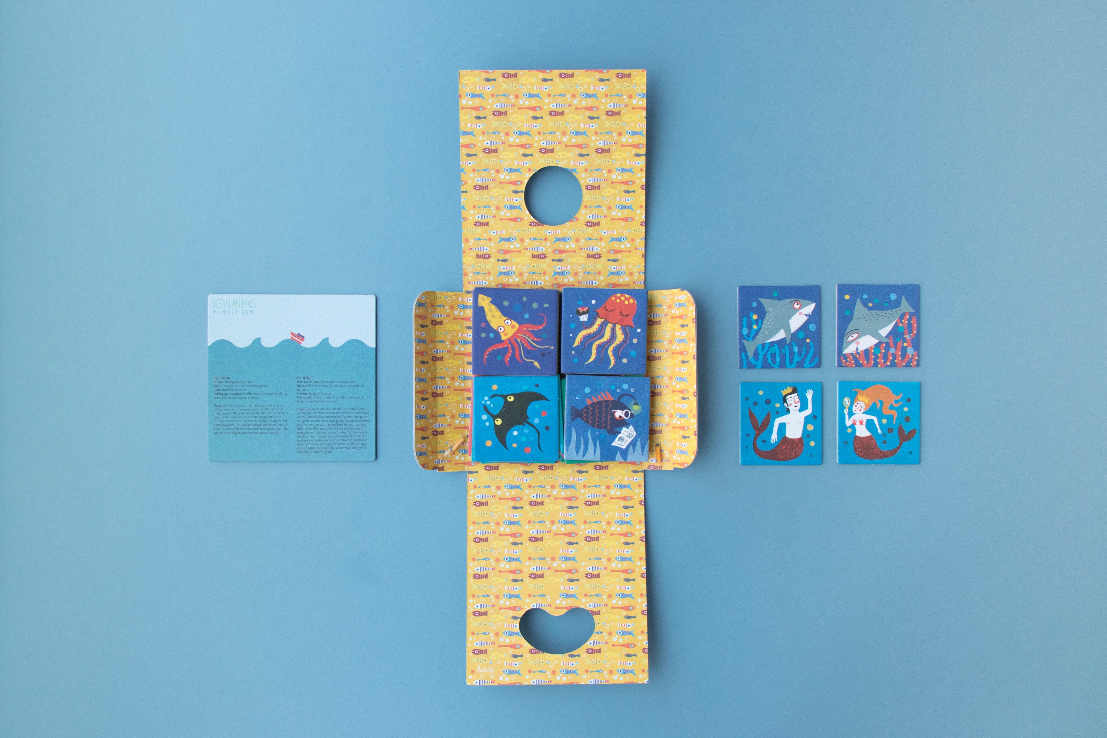 Ocean Animals Memo Board Game Londji
