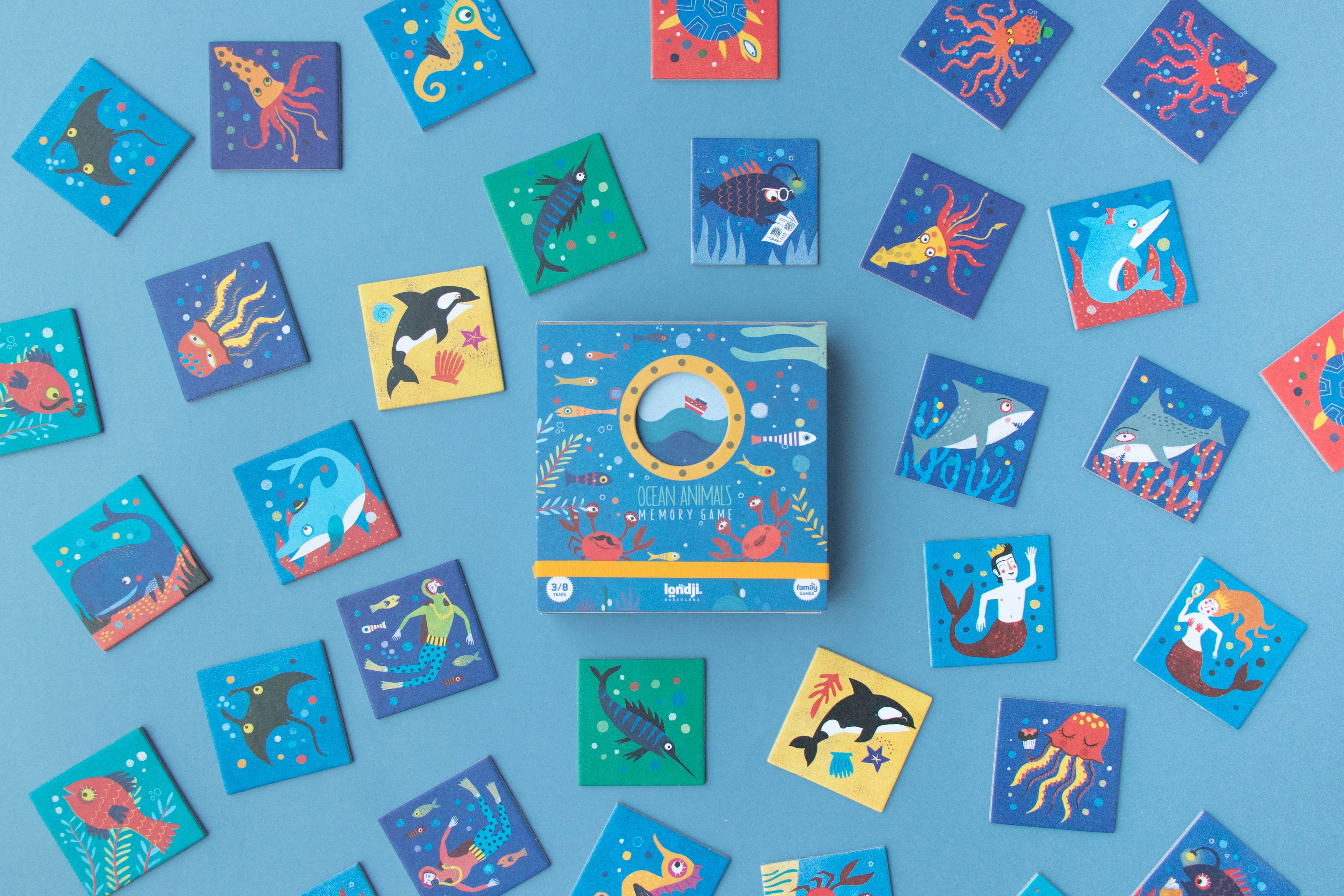 Ocean Animals Memo Board Game Londji