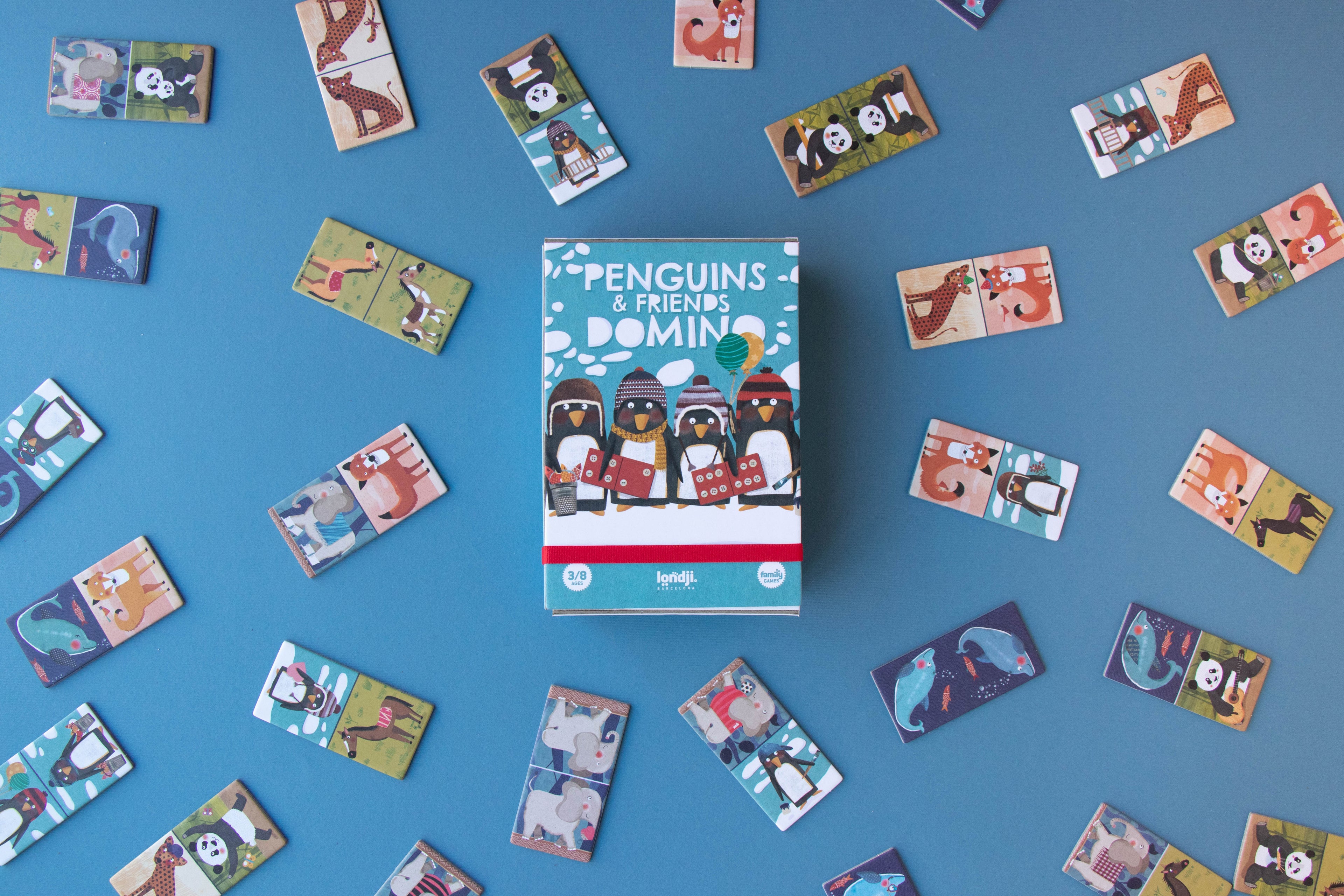 Penguins and Friends Domino Bordspel