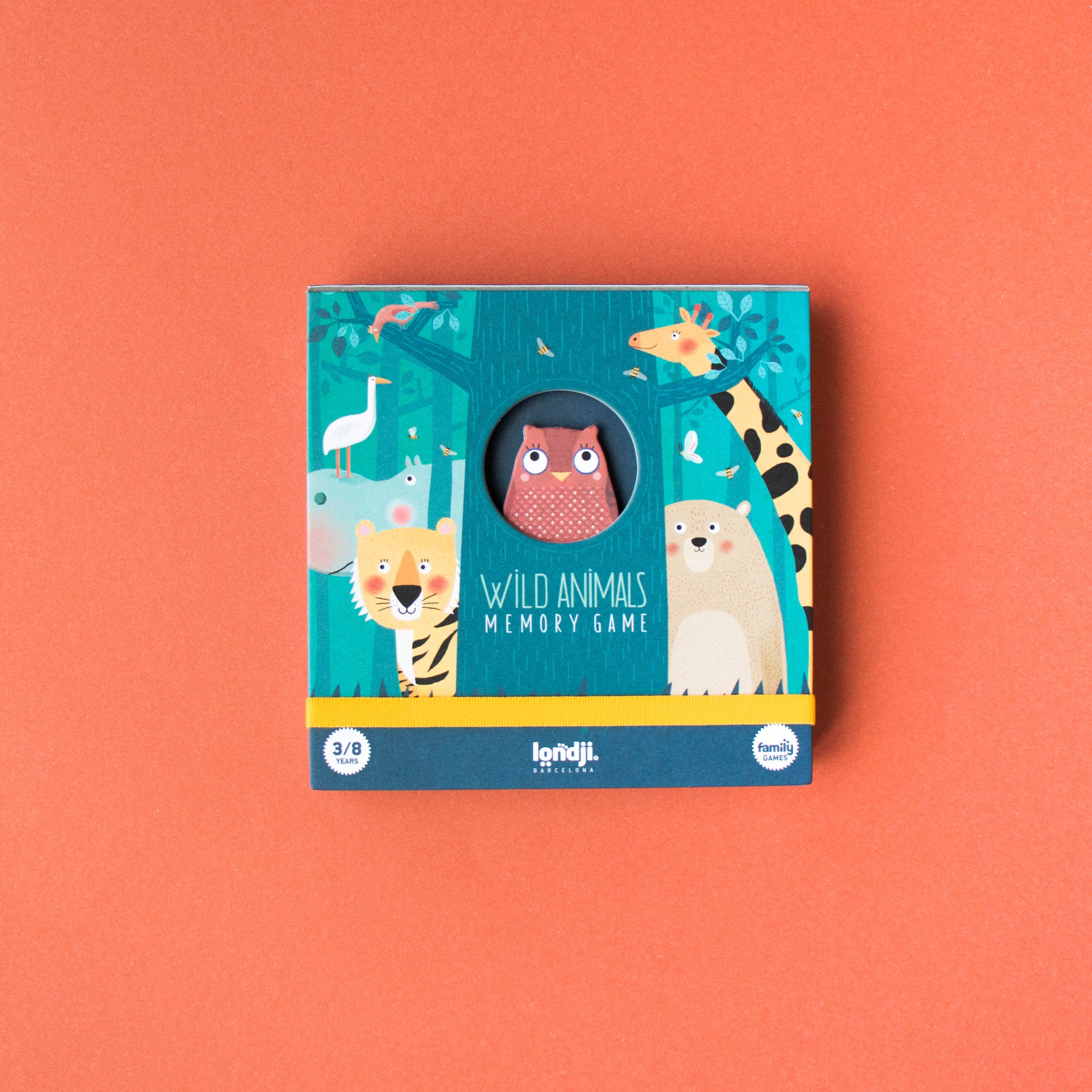 Wilde dieren Memory Bordspel
