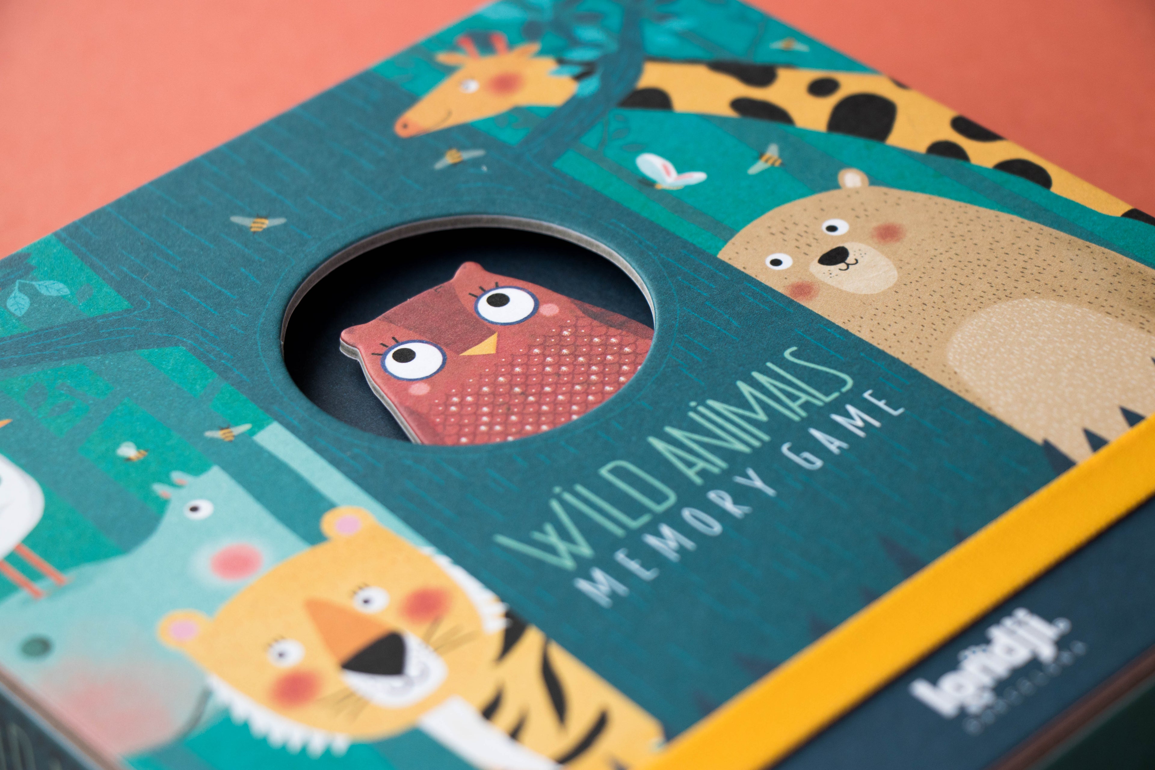 Wilde dieren Memory Bordspel