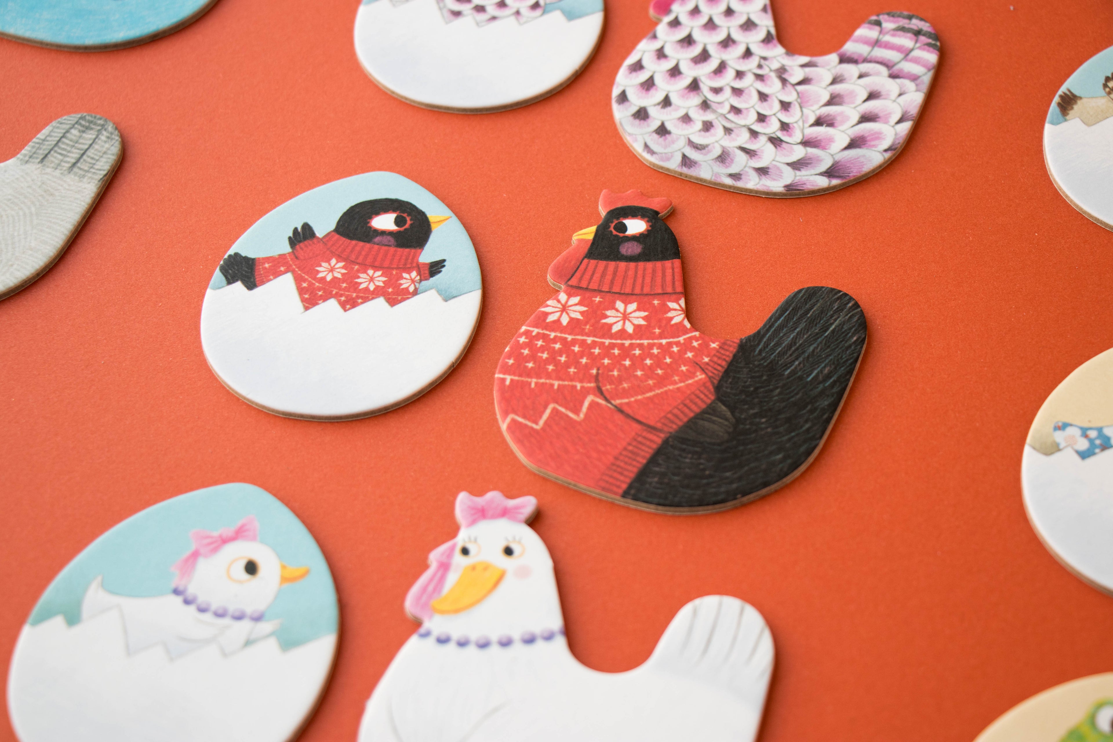 Chicks and chickens memo Board Game Londji