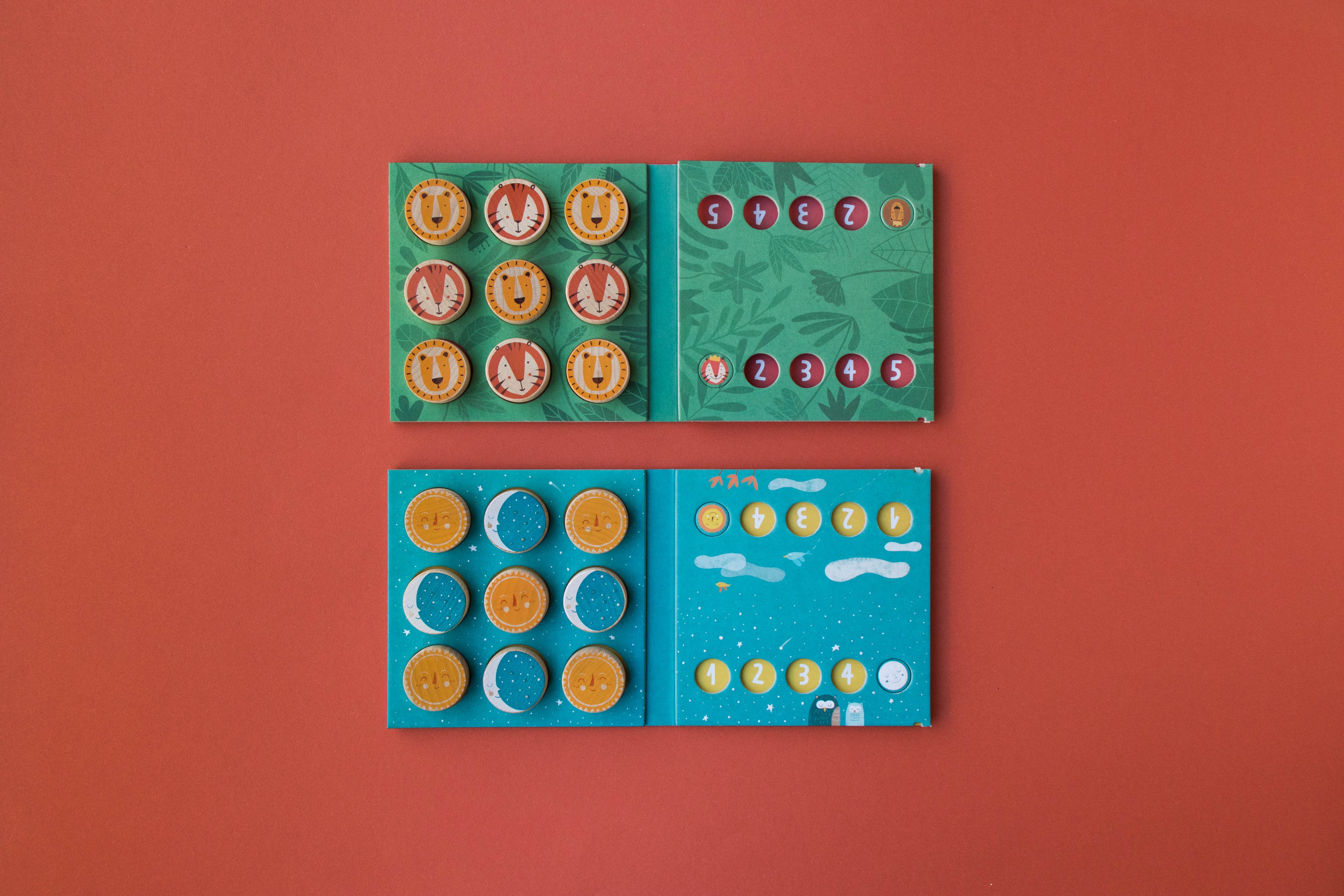 Lion and tiger tic tac toe Board Game Londji