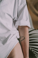 Every.body oversized t-shirt bodysuit white  - Body t-shirt  - Everybody Amsterdam
