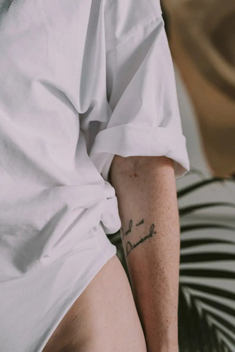 Every.body oversized t-shirt bodysuit white - Body t-shirt - Everybody Amsterdam