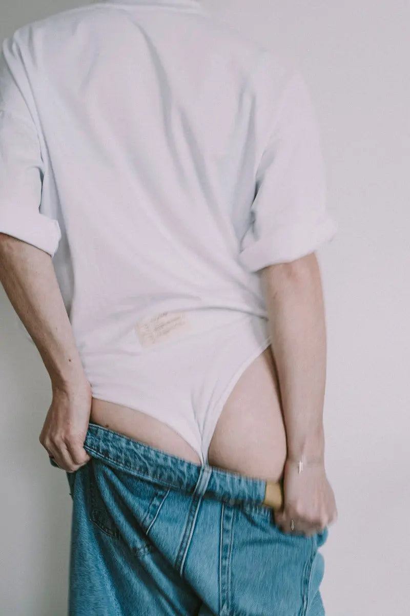 Every.body oversized t-shirt bodysuit white - Body t-shirt - Everybody Amsterdam