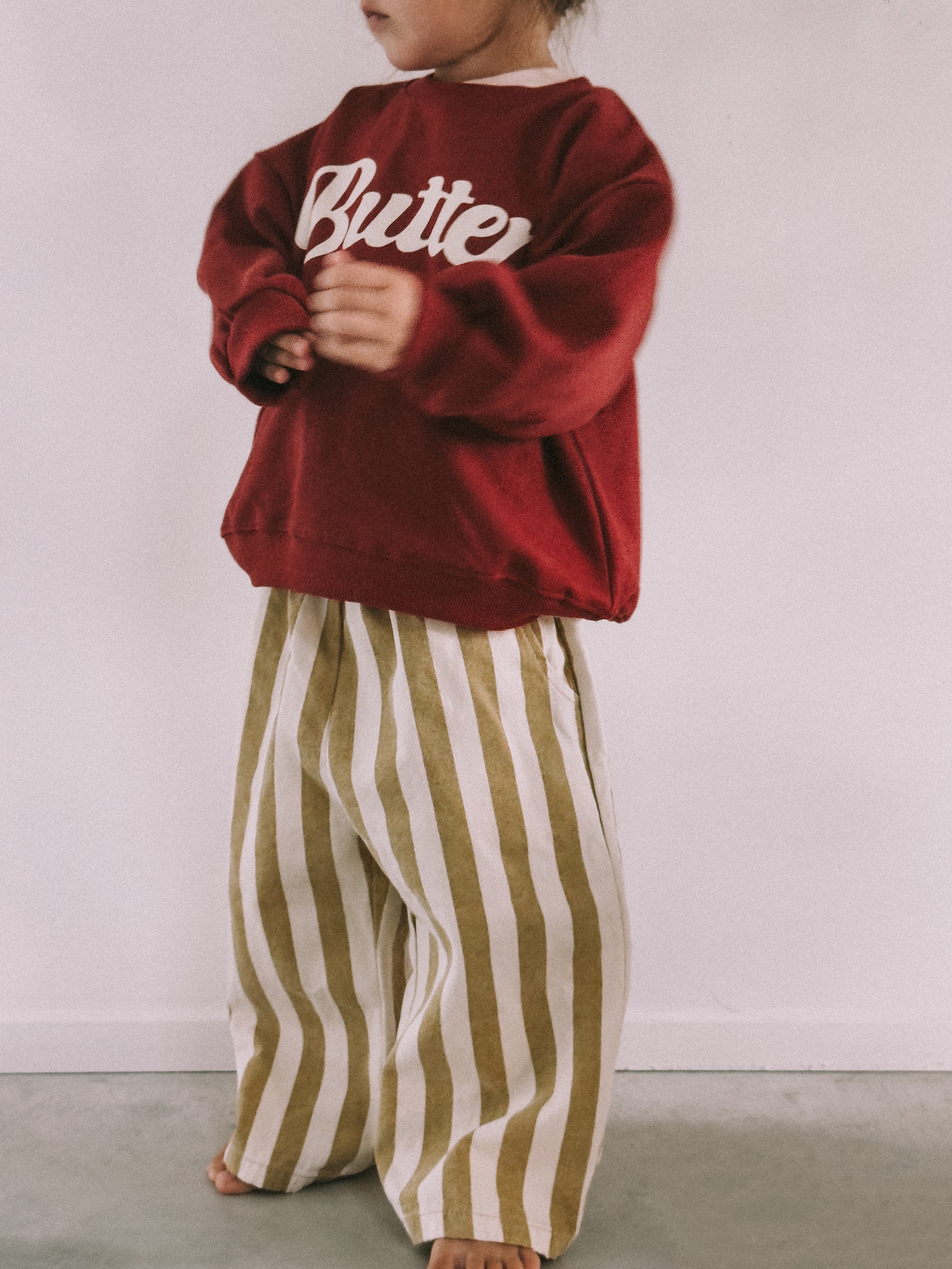 Baggy Striped Heavy Cotton Pants