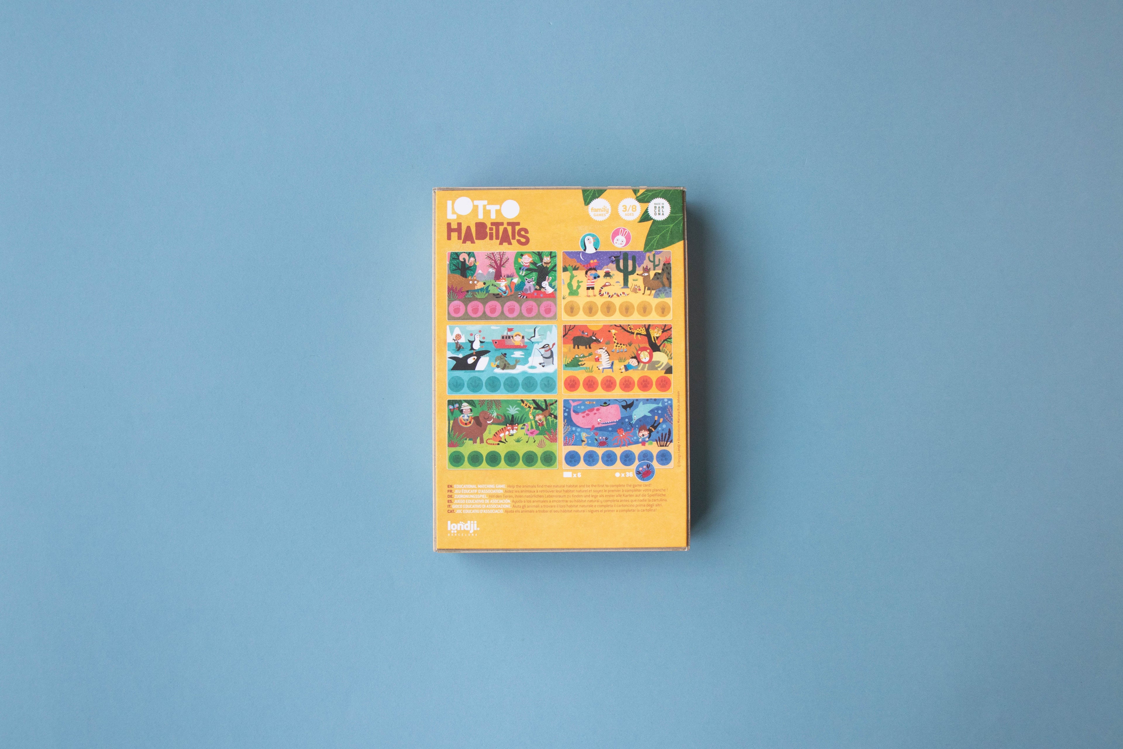 Animal Habitat Lotto Board Game Londji