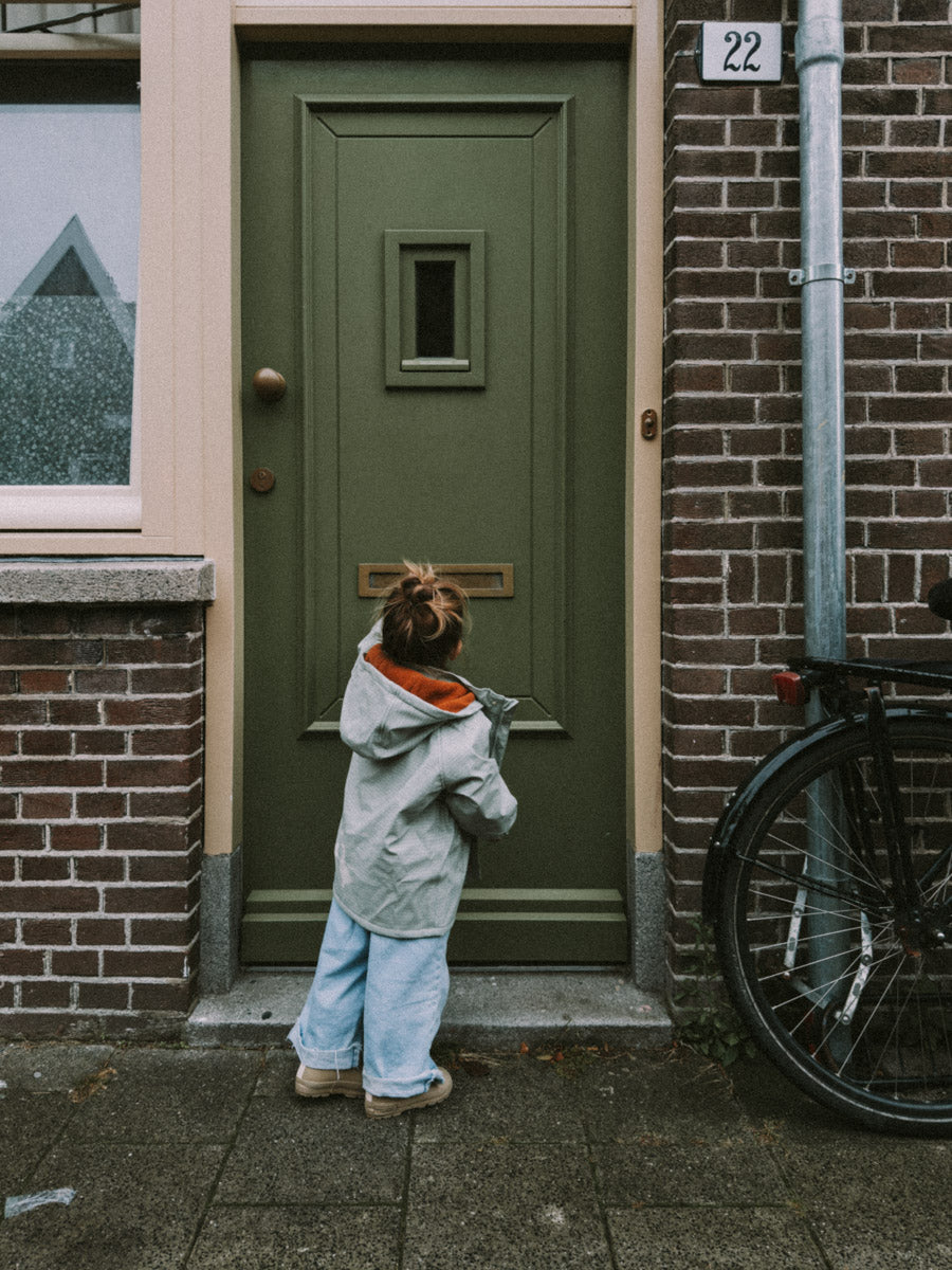 Sage Green Drops Raincoat - Raincoats - Everybody Amsterdam