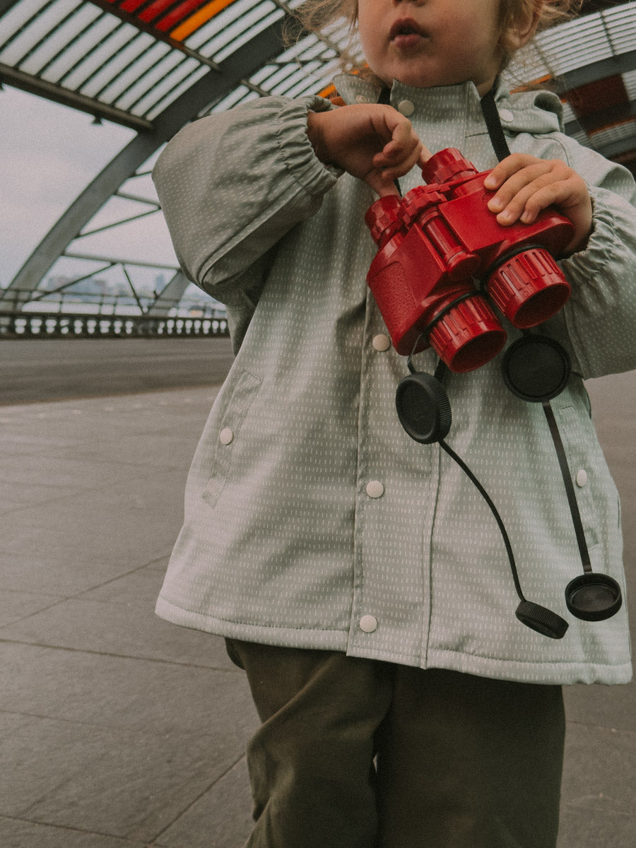 Sage Green Drops Raincoat  - Raincoats  - Everybody Amsterdam