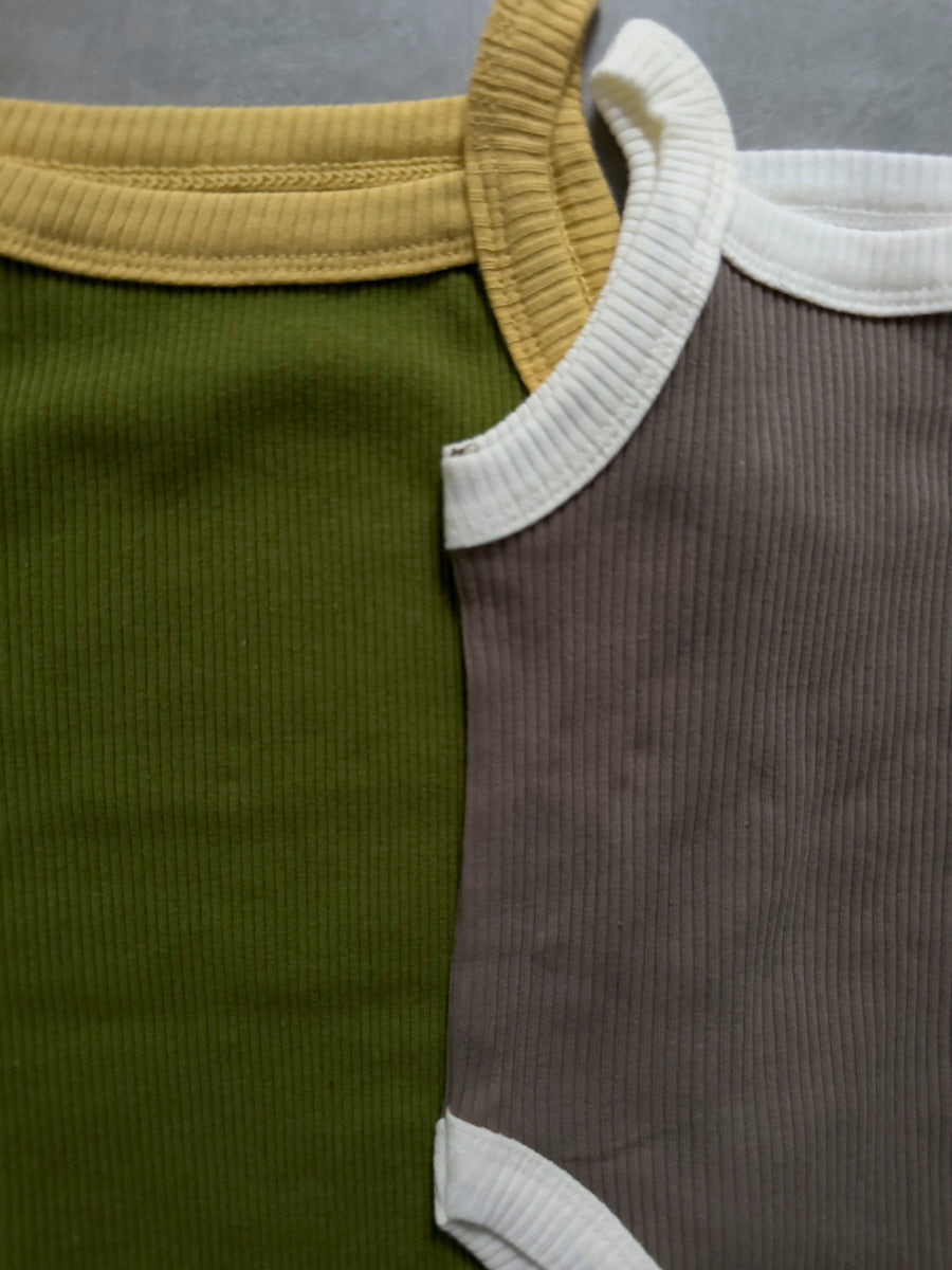 “The Baby Set” Summer Color Bodysuit + Bottom Every.body Selected