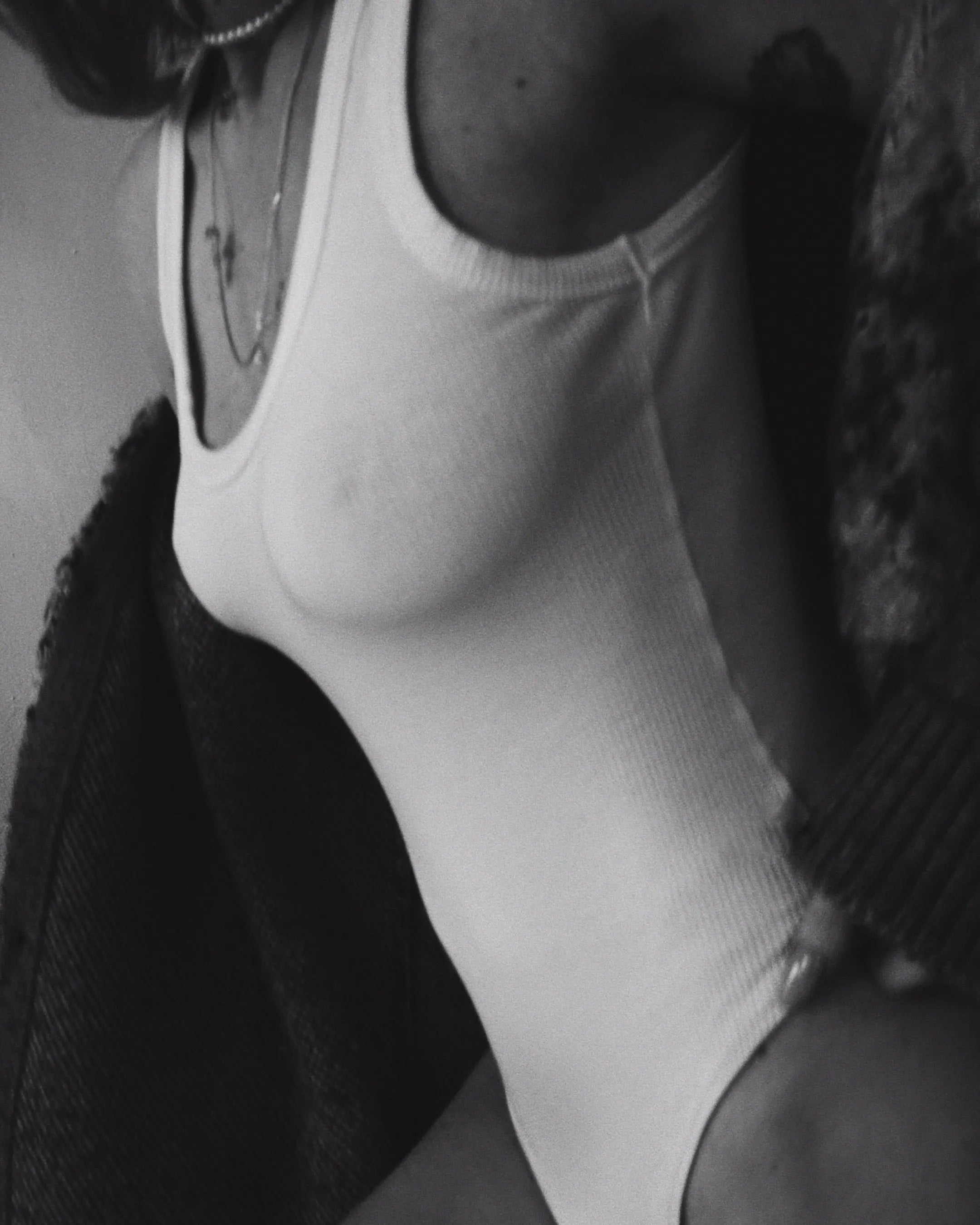Every.body tank top bodysuit in white Every.body