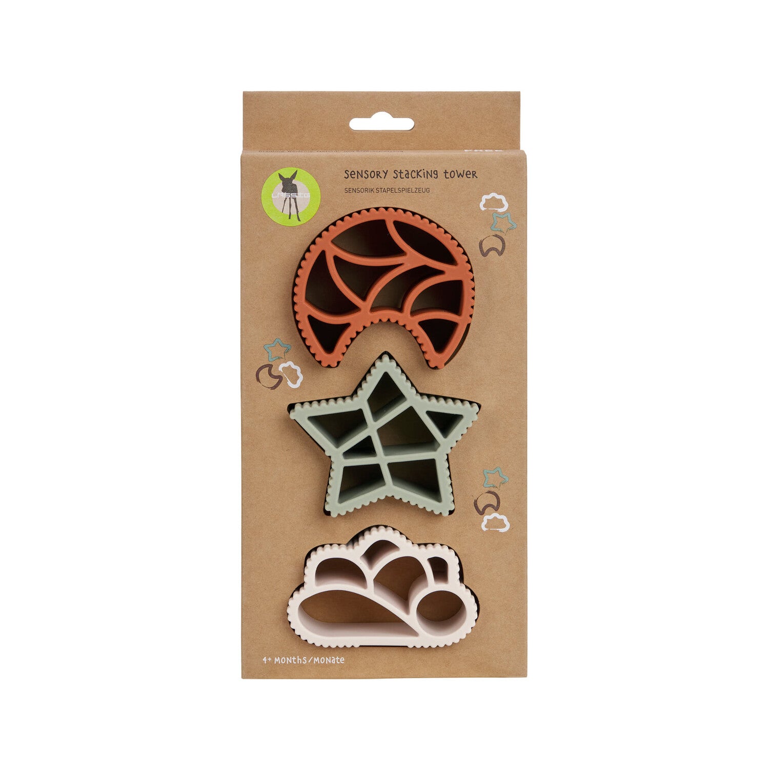 Sensory Stacking Tower Little Universe Cloud-Moon-Star - Toy - Everybody Amsterdam