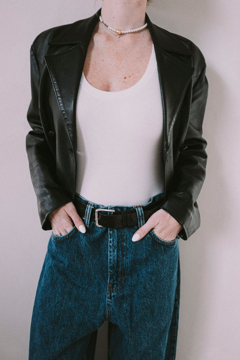Noname Leather Vintage Blazer  - Vintage Blazers  - Everybody Amsterdam