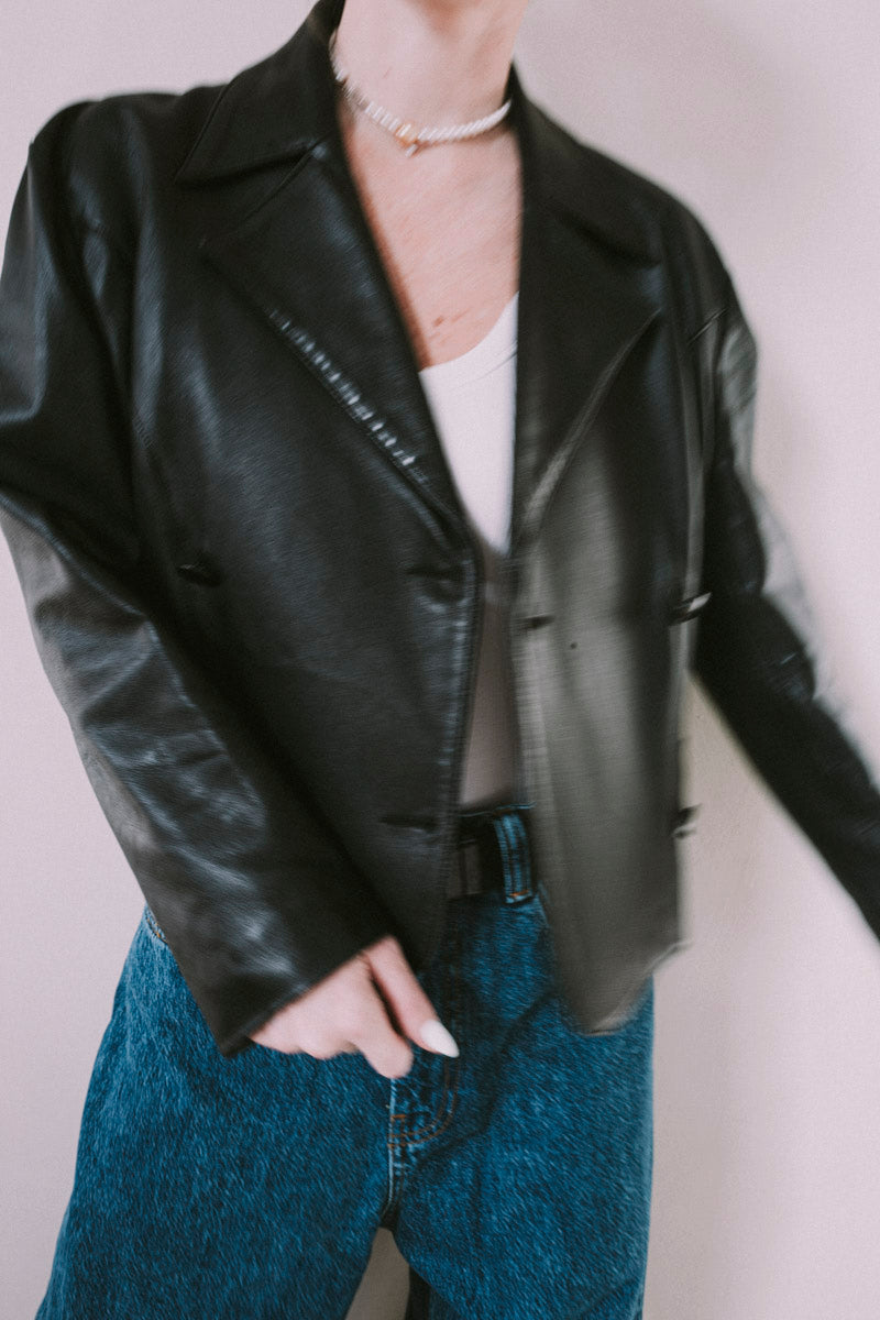 Noname Leather Vintage Blazer  - Vintage Blazers  - Everybody Amsterdam