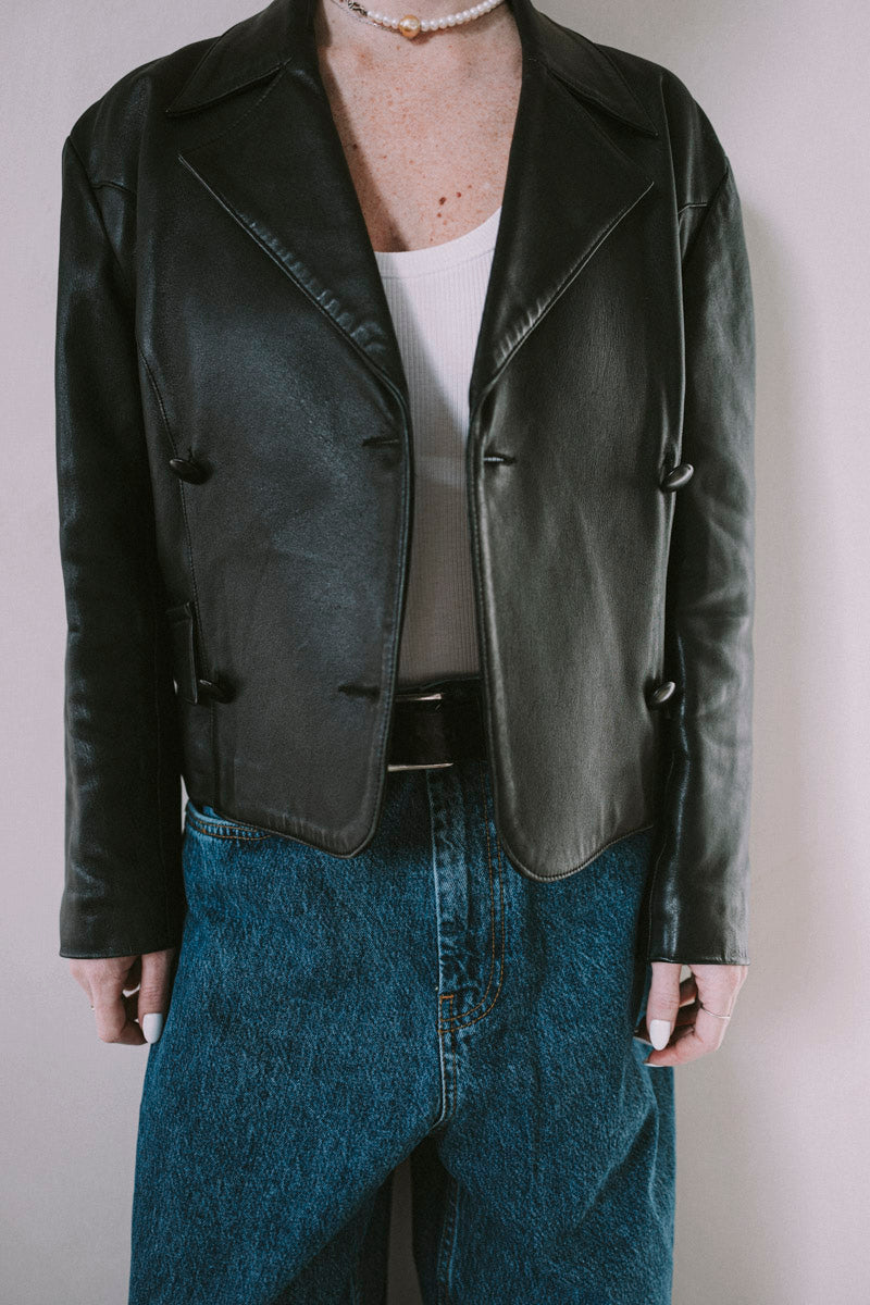 Noname Leather Vintage Blazer  - Vintage Blazers  - Everybody Amsterdam