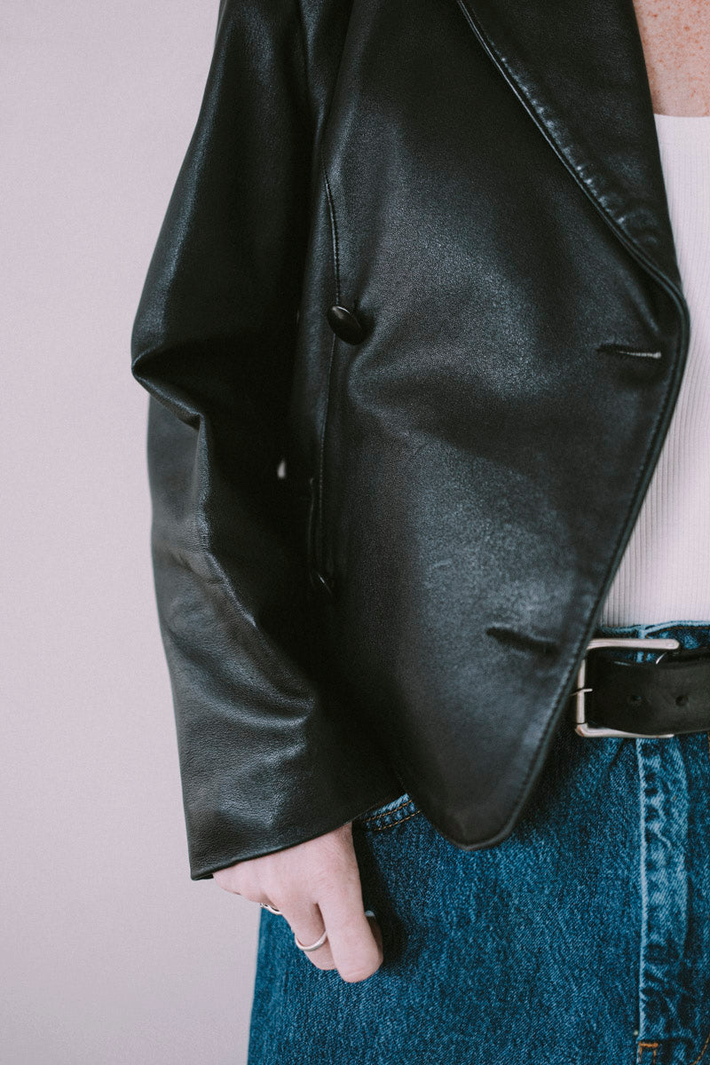 Noname Leather Vintage Blazer  - Vintage Blazers  - Everybody Amsterdam