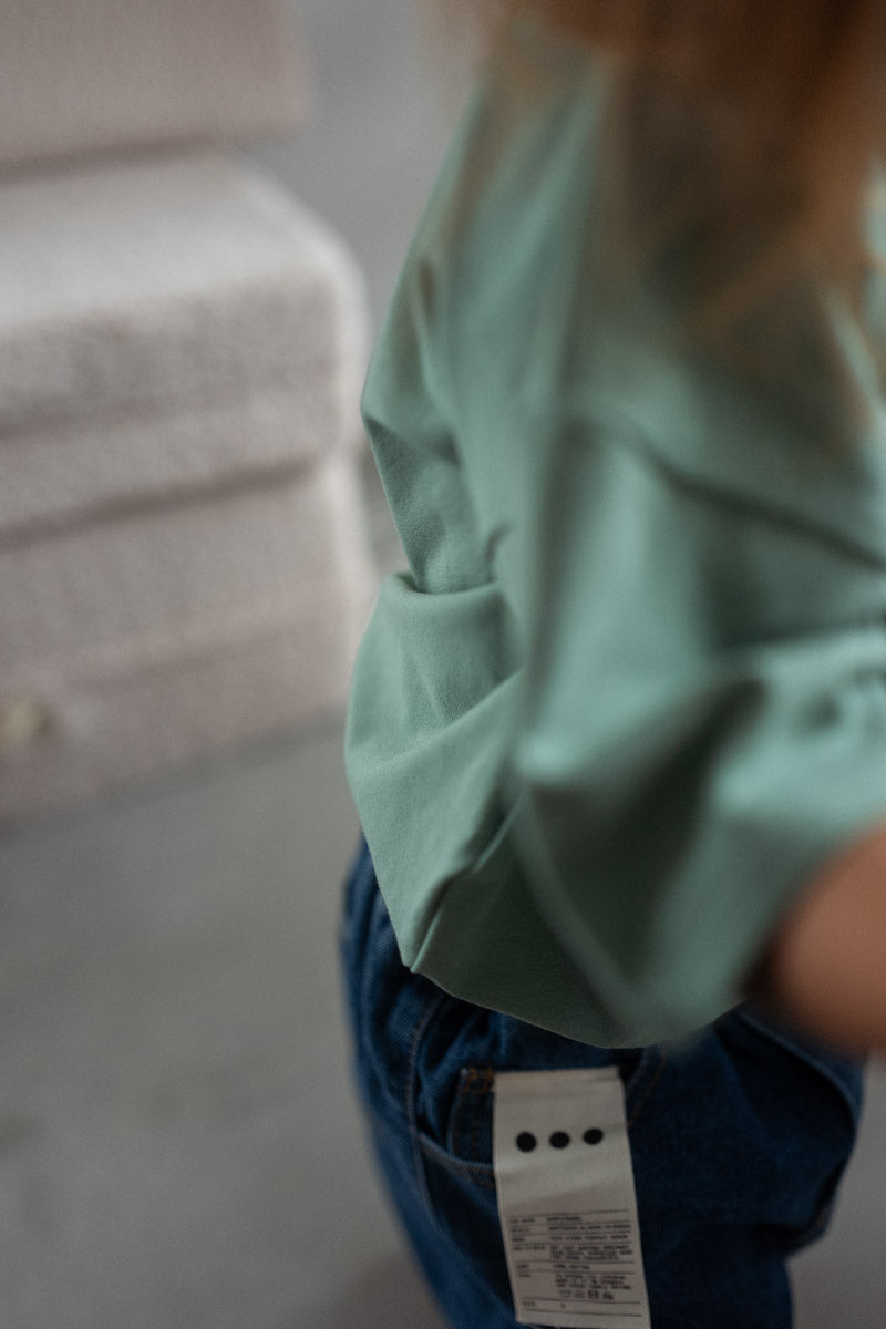 Oversized kids body t-shirt mint - Body t-shirt - Everybody Amsterdam