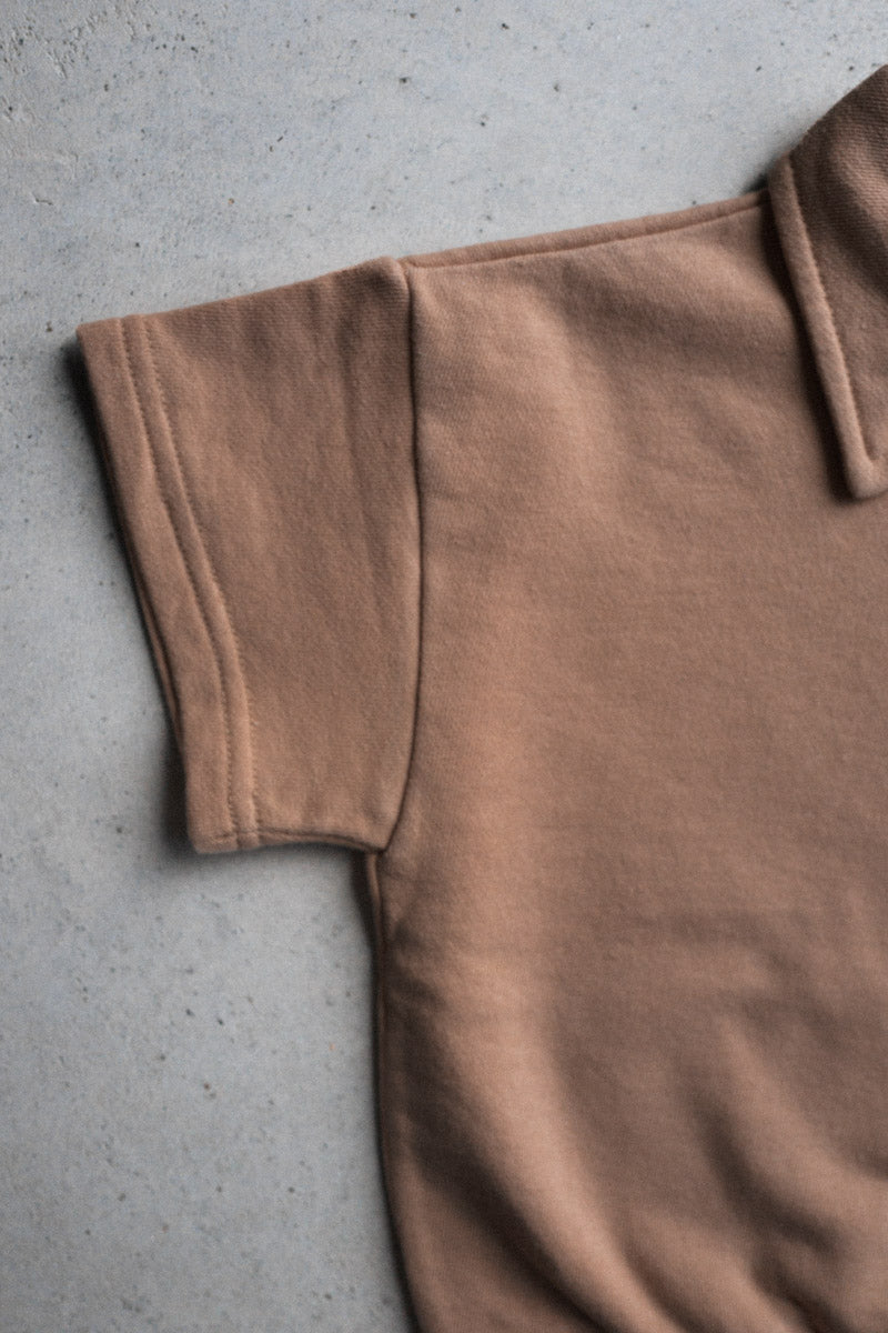 Sweatshirt Polo Zip Up - beige - mint - Sweatshirt/Hoodie - Everybody Amsterdam