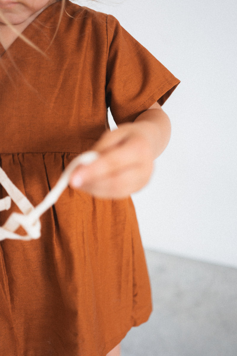 Yui Kimono Linen Cotton Dress - Dresses - Everybody Amsterdam