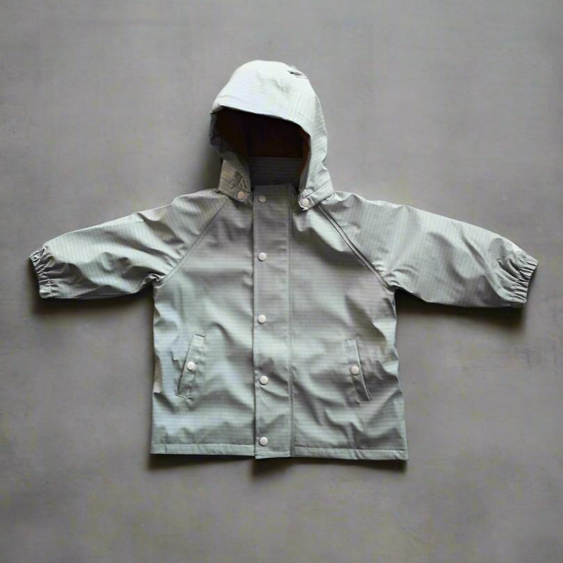 Sage Green Drops Raincoat - Raincoats - Everybody Amsterdam