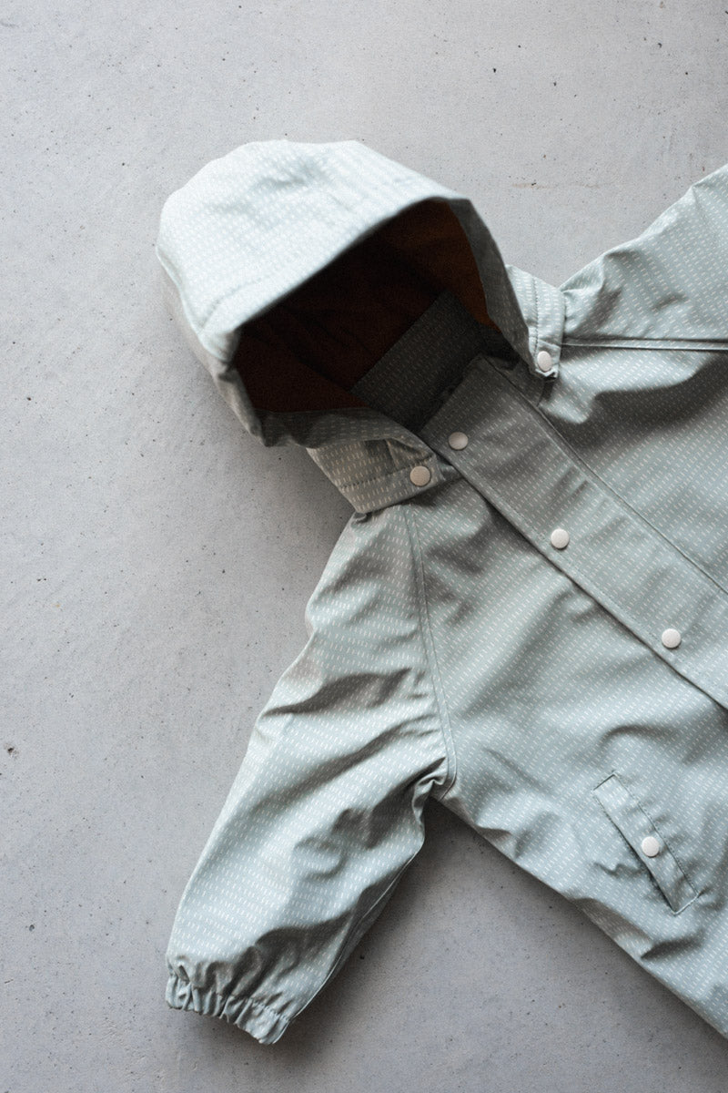 Sage Green Drops Raincoat - Raincoats - Everybody Amsterdam