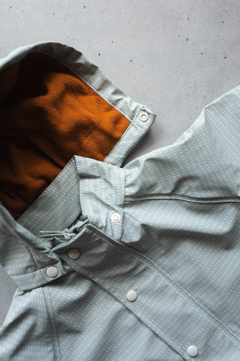 Sage Green Drops Raincoat - Raincoats - Everybody Amsterdam