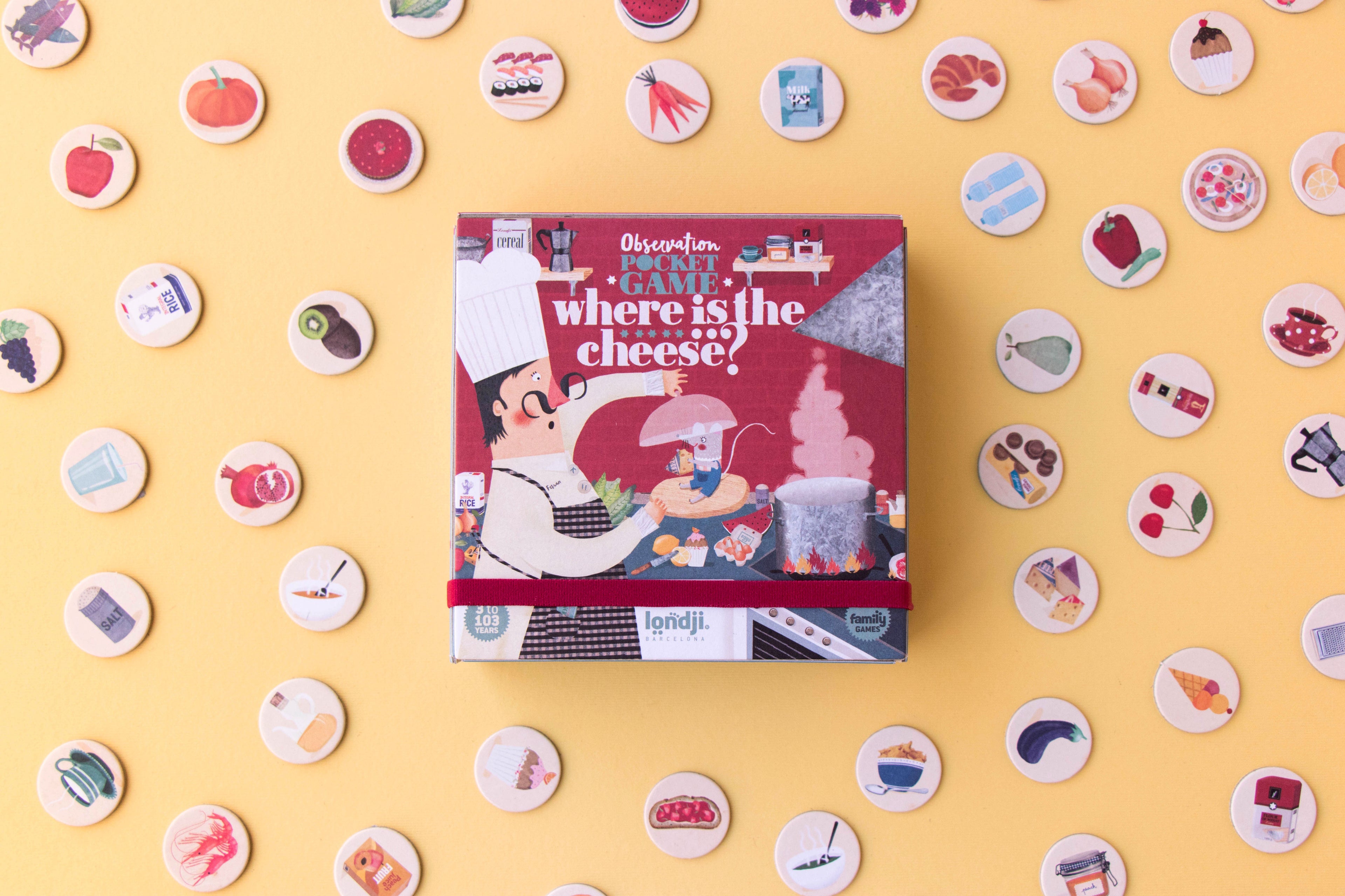 WHERE IS THE CHEESE? Pocket Board Game Londji