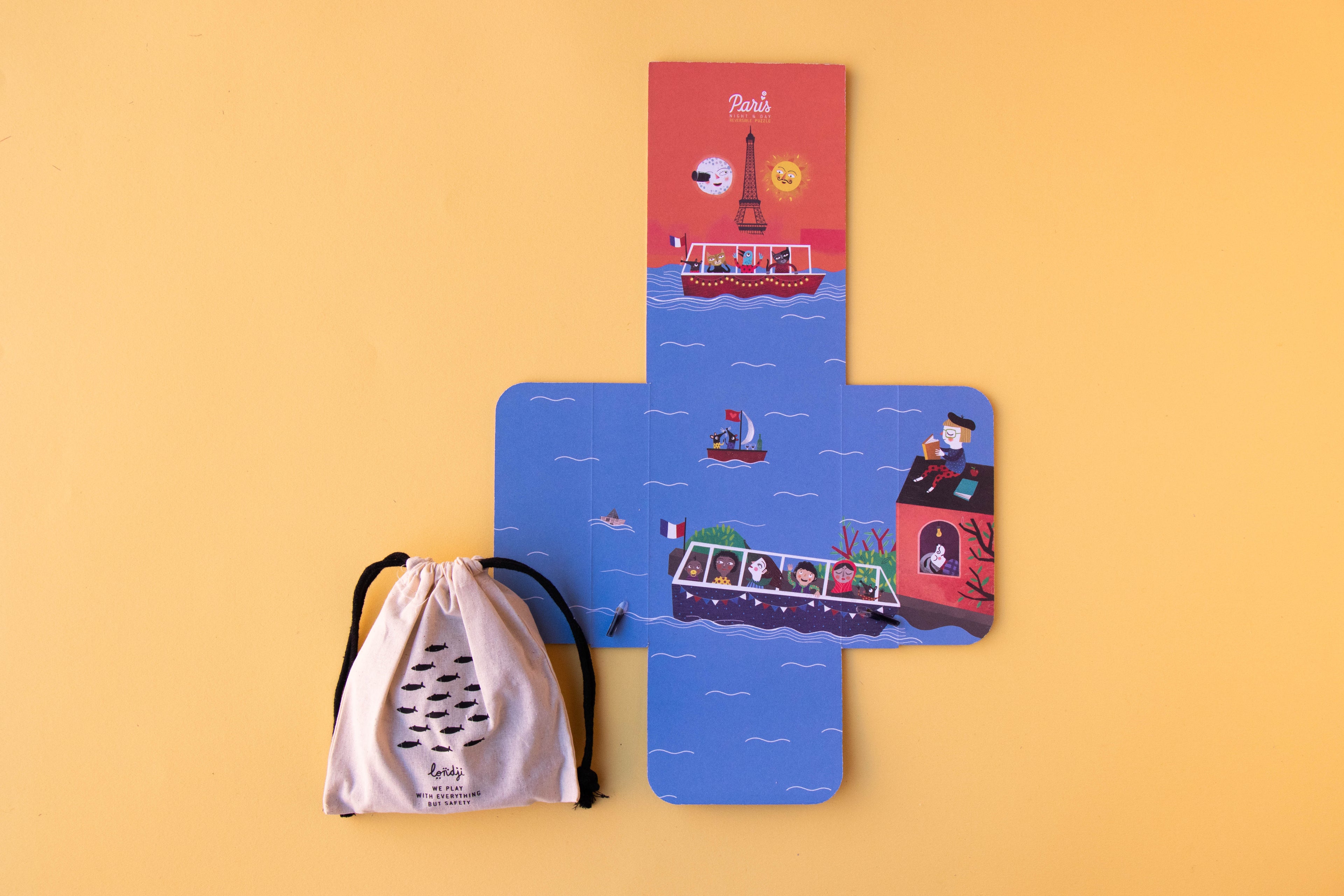 NACHT & DAG IN PARIJS Puzzelbordspel