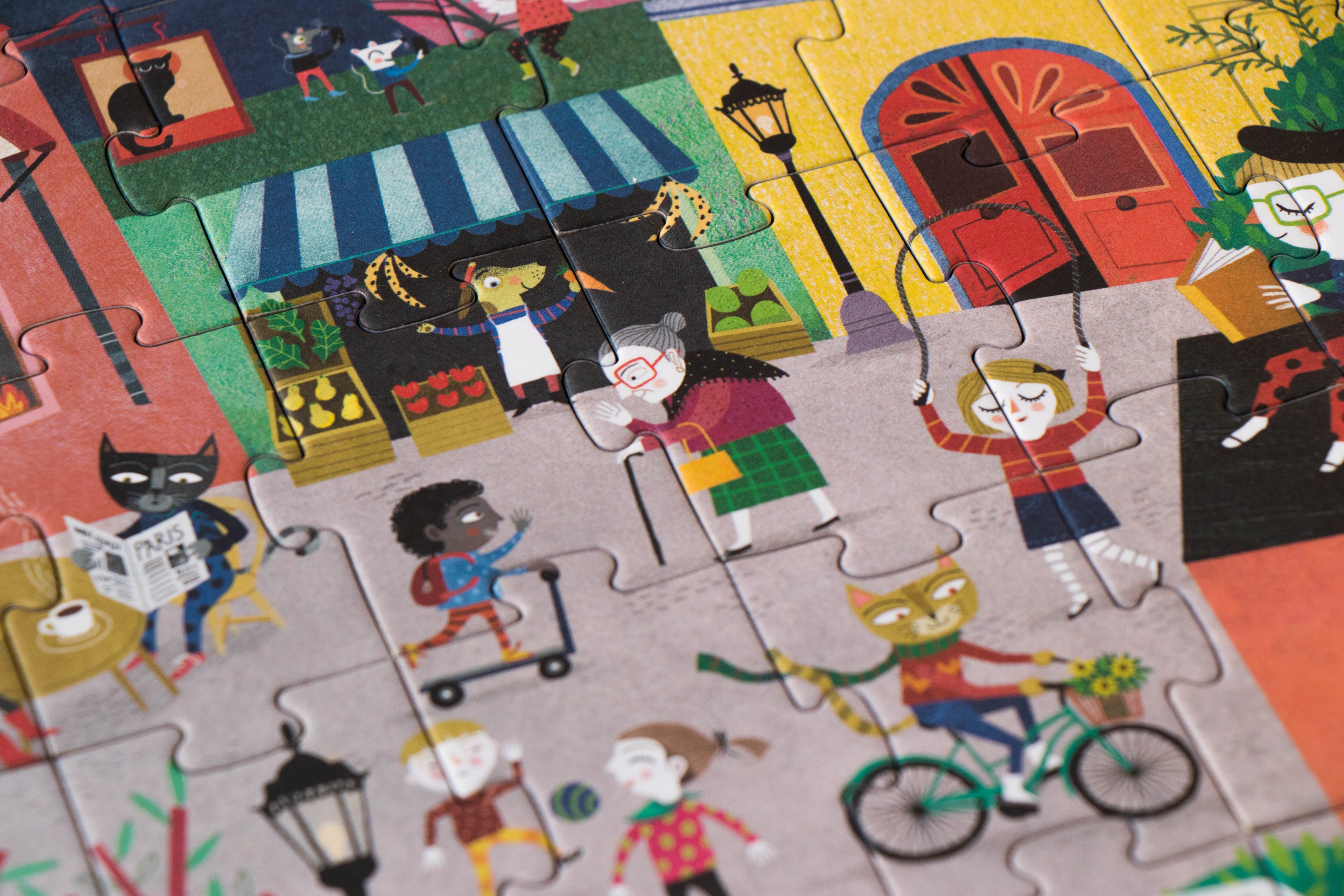 NACHT & DAG IN PARIJS Puzzelbordspel