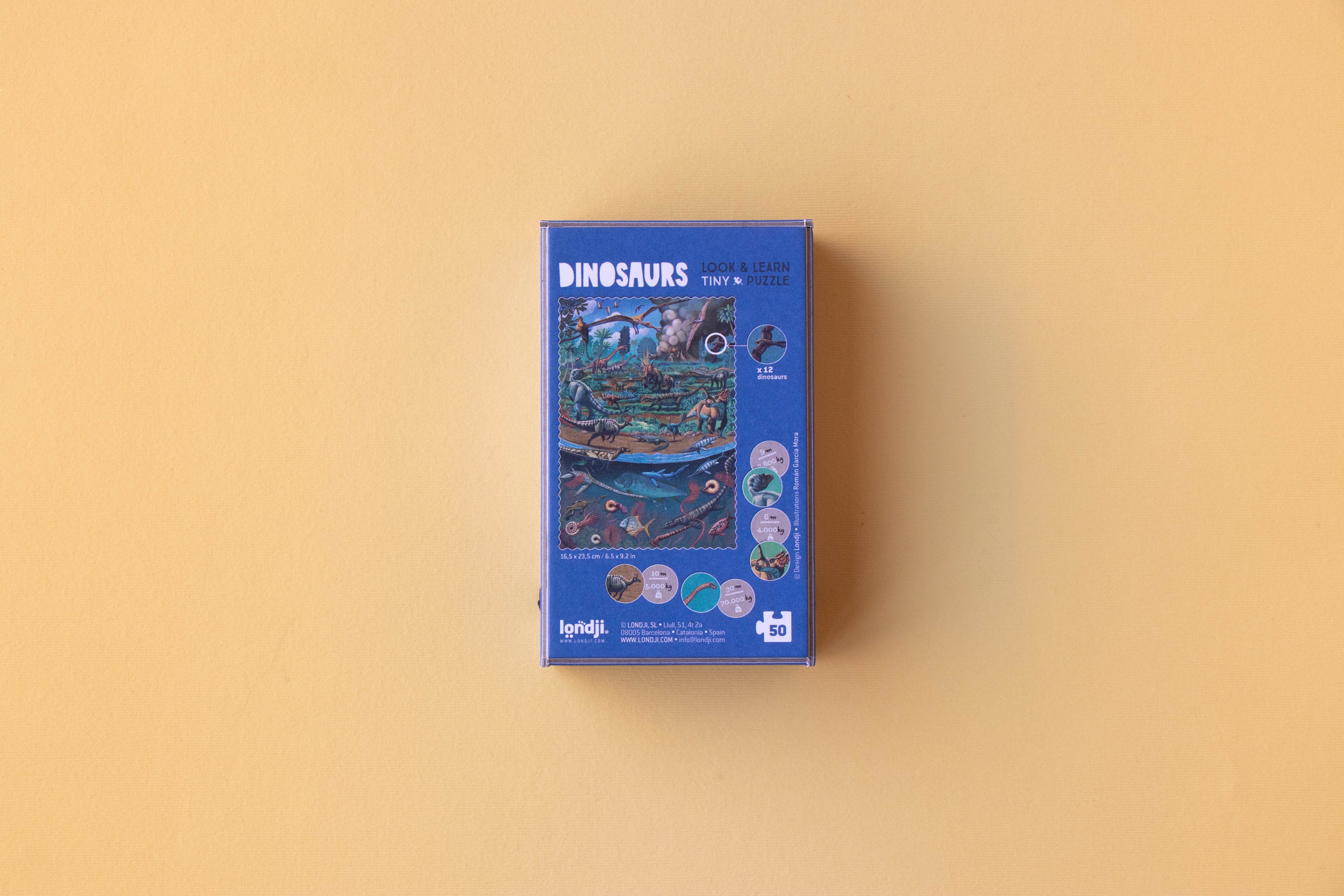 Tiny Puzzle - DINOSAURS Pocket Board Game Londji