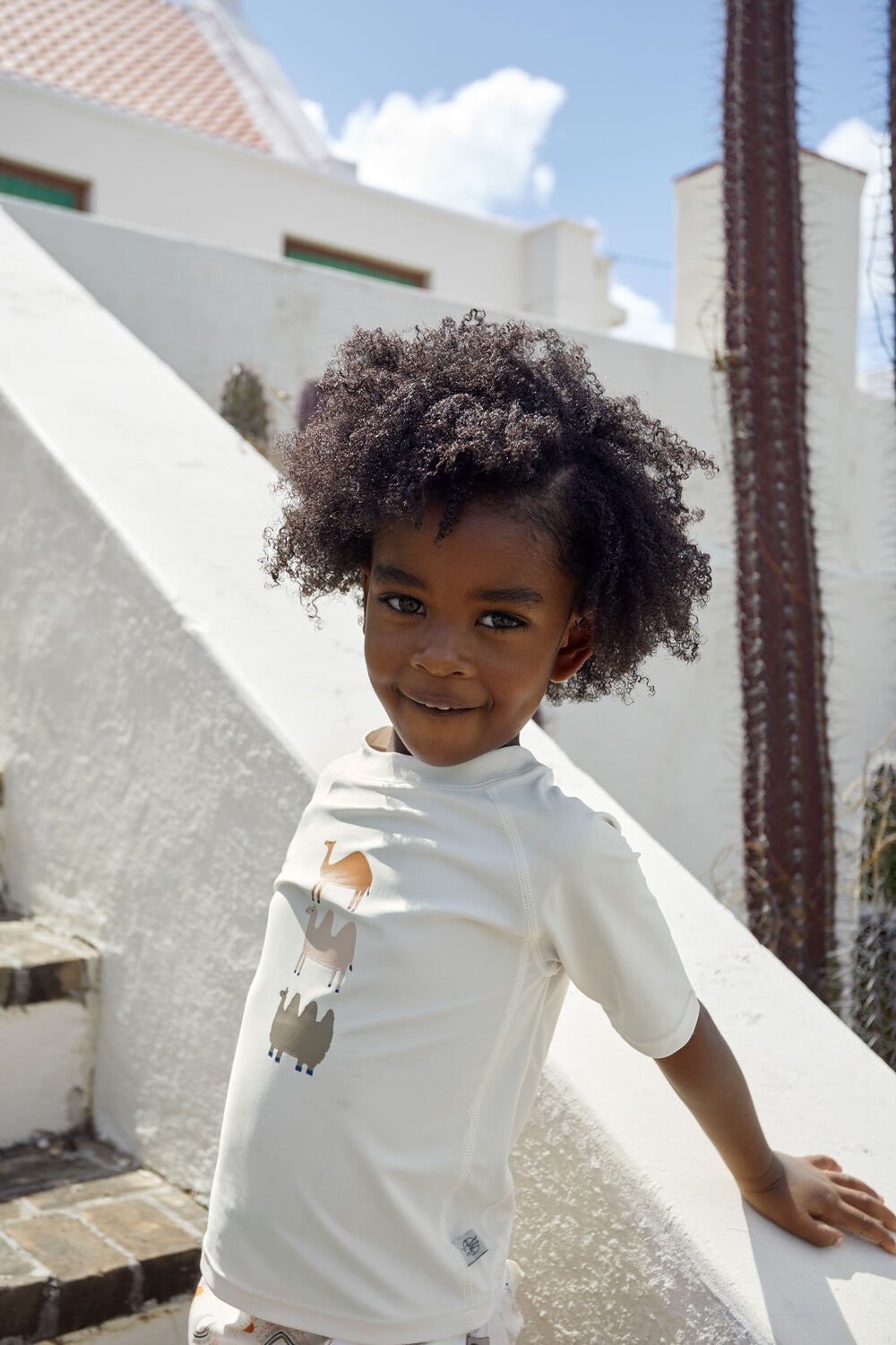 LSF Short Sleeve Rashguard Camel nature - Long Sleeves - Everybody Amsterdam