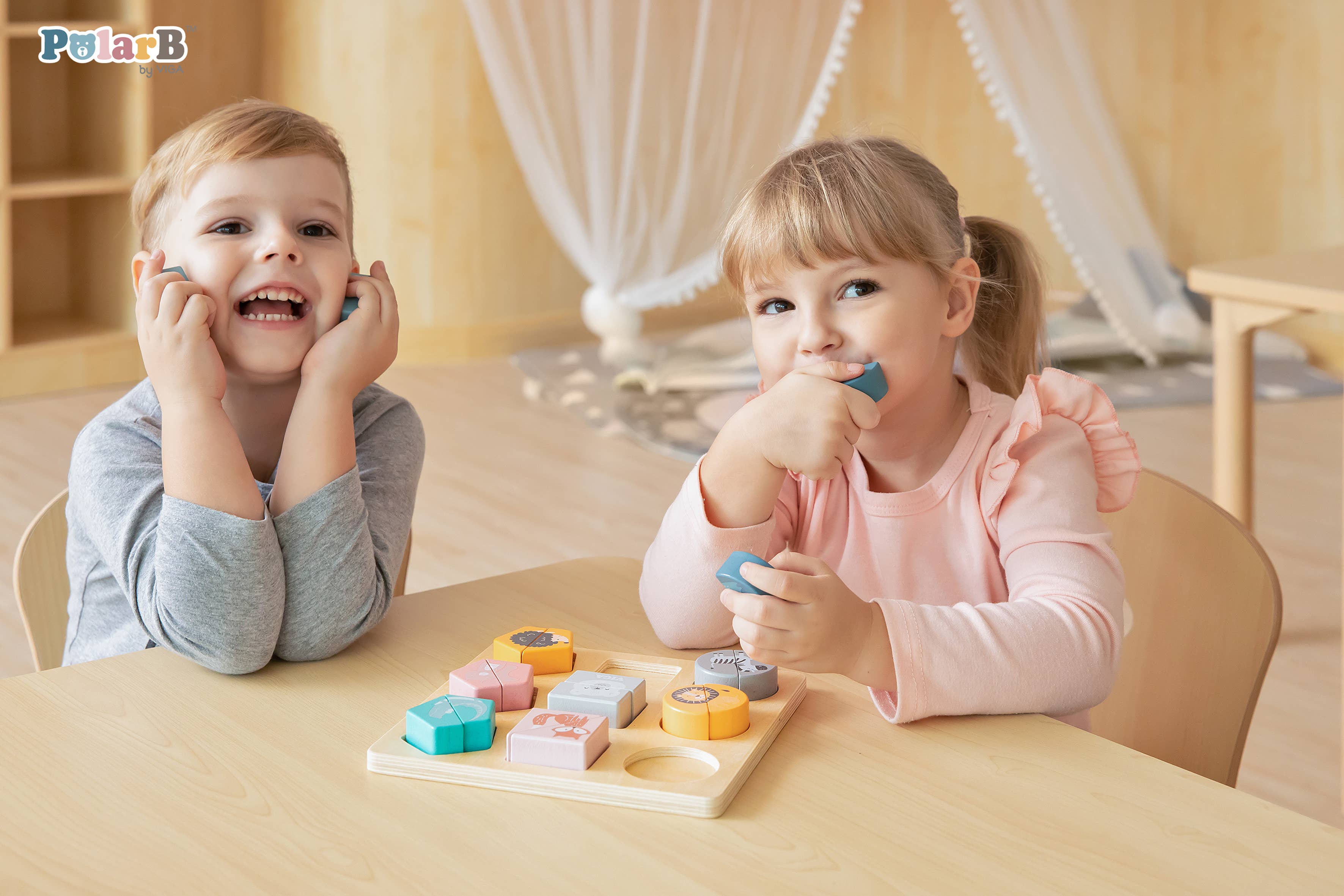 PolarB Shape Block Puzzle - Wild Animals  -   - Everybody Amsterdam