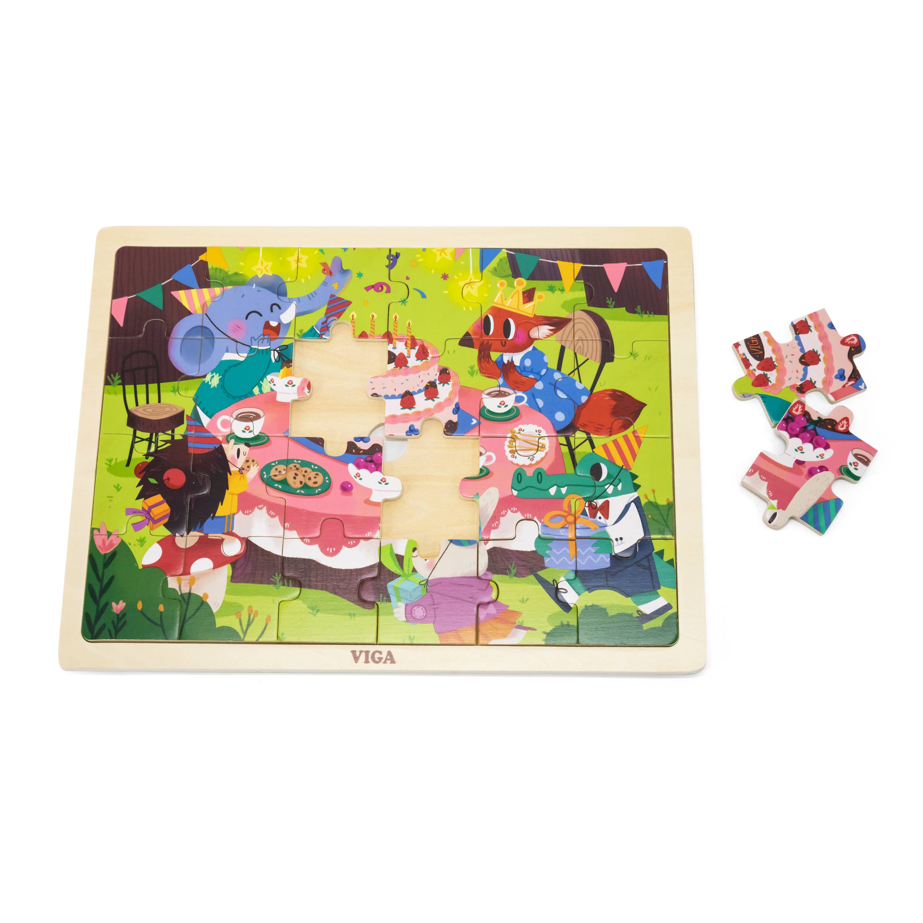 24pc Wooden Puzzle - Various (3Y+) - Everybody Amsterdam