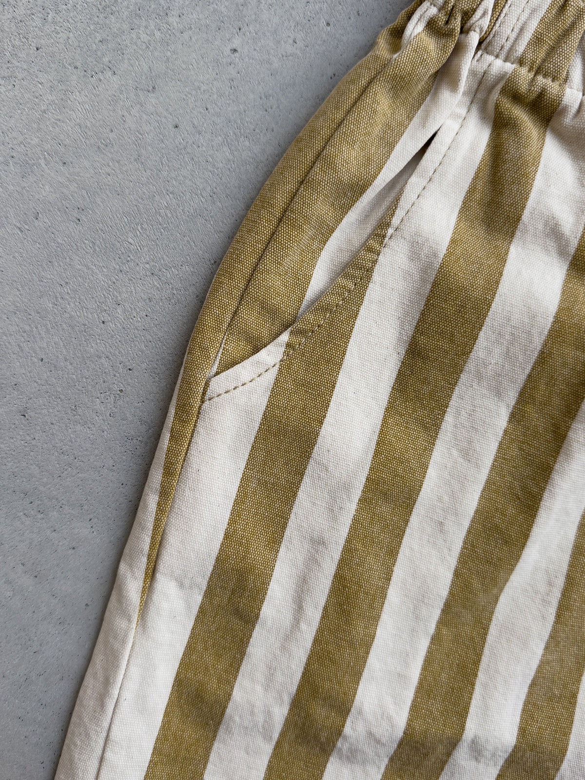Baggy Striped Heavy Cotton Pants Every.body Selected