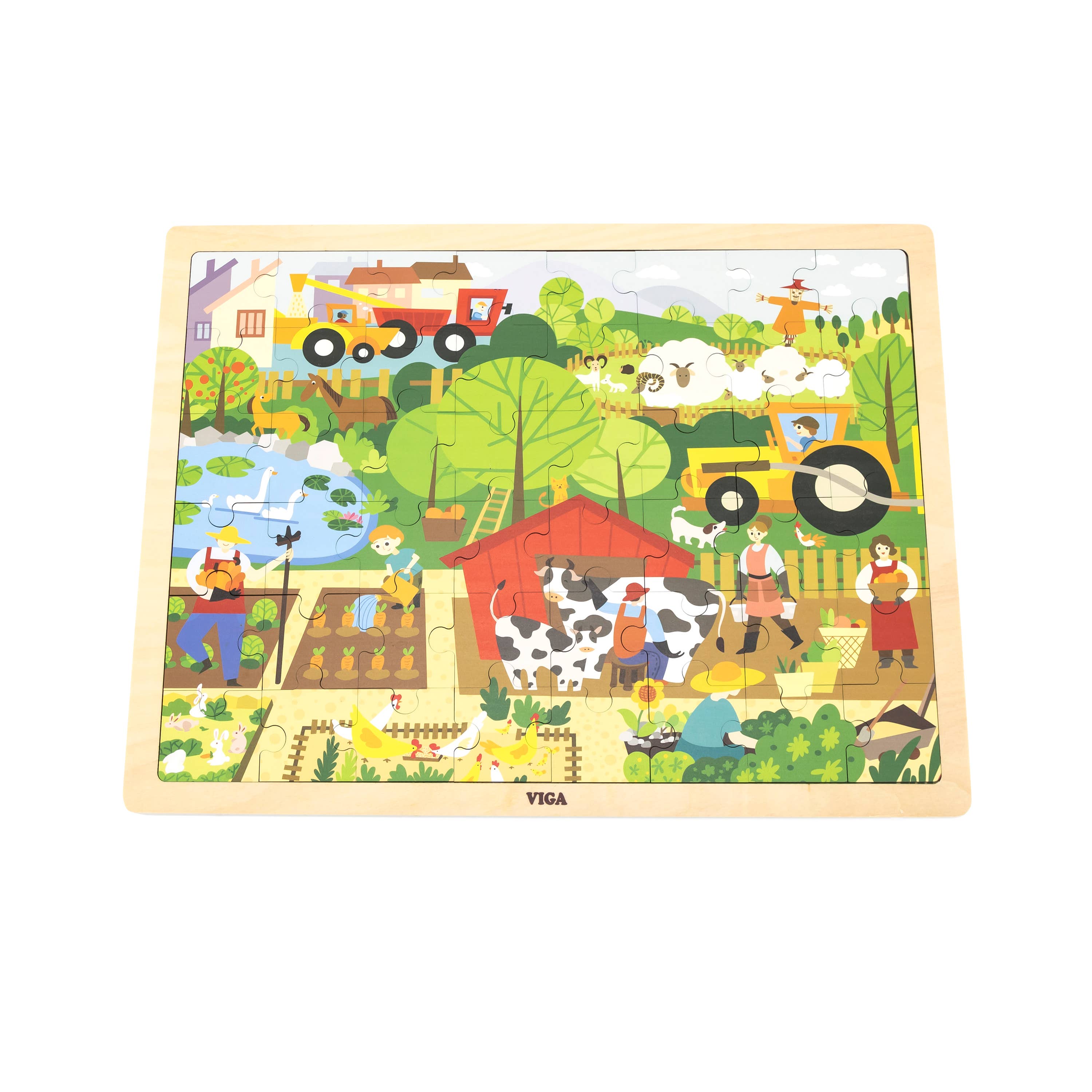 48 pcs Wooden Puzzle - Various (3Y+) - Everybody Amsterdam