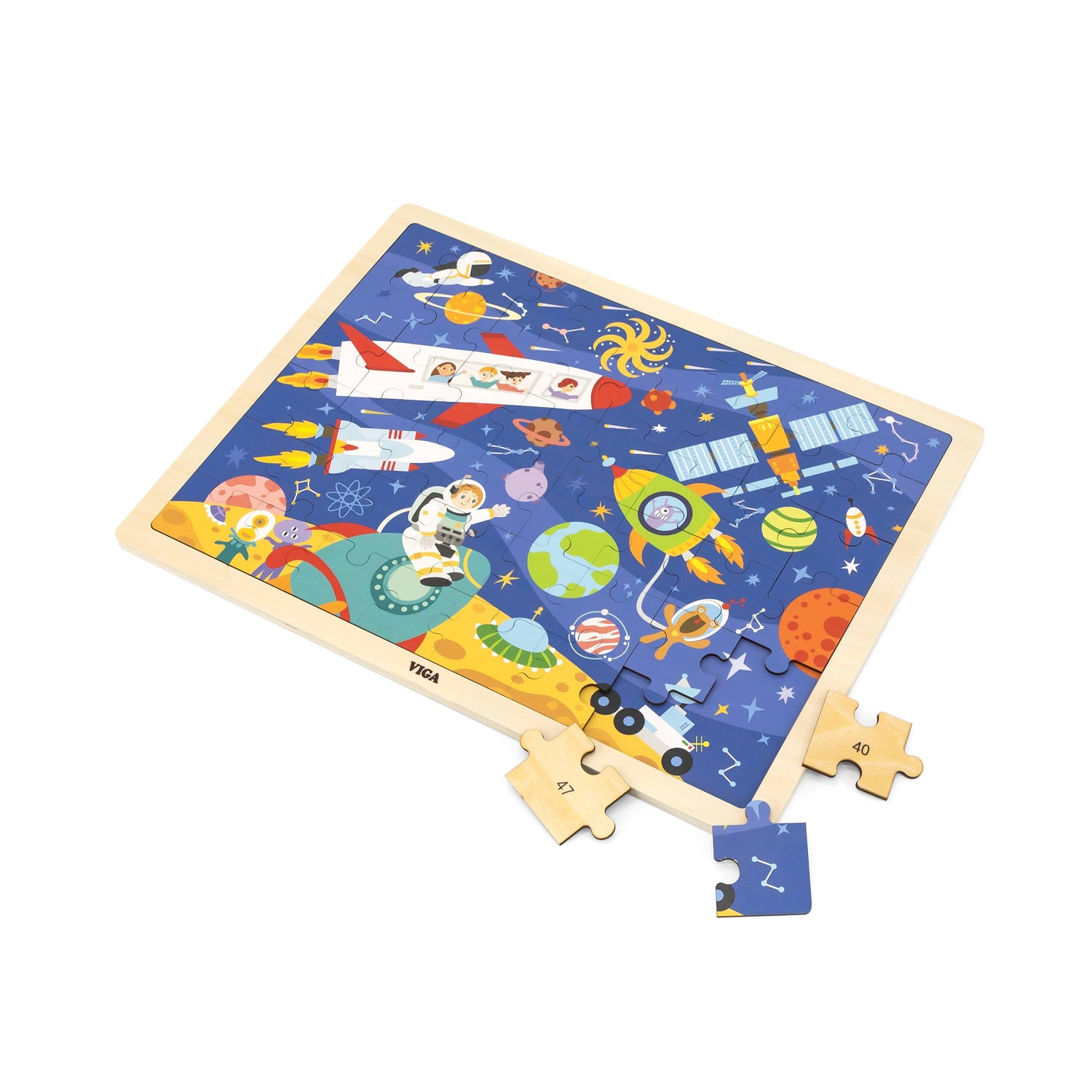 48 pcs Wooden Puzzle - Various (3Y+) - Everybody Amsterdam