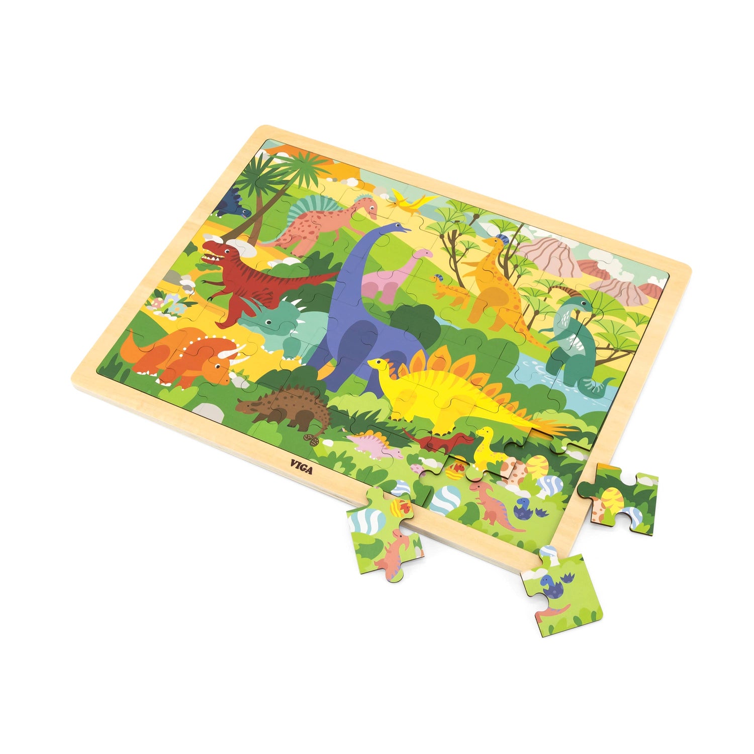 48 pcs Wooden Puzzle - Various (3Y+) - Everybody Amsterdam