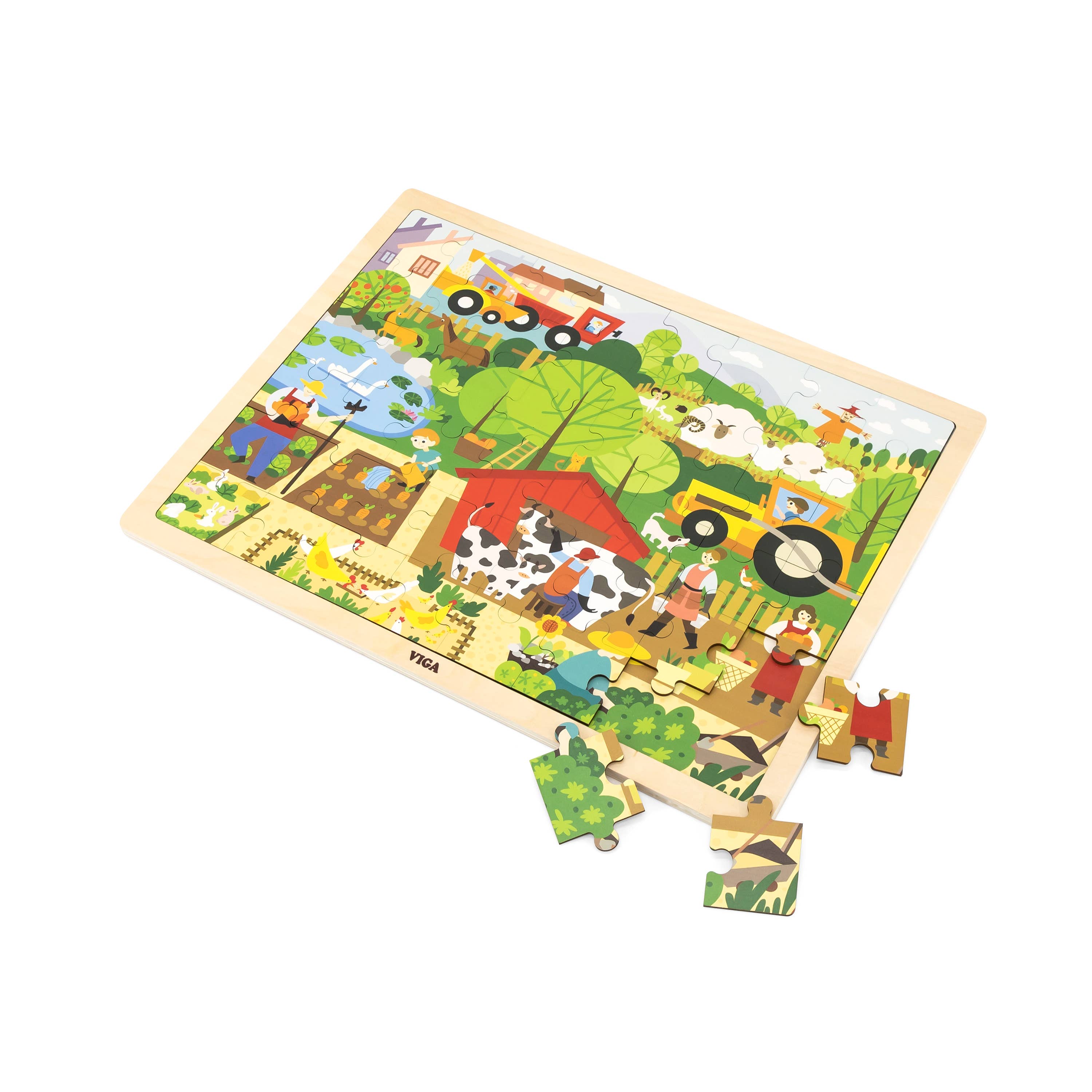 48 pcs Wooden Puzzle - Various (3Y+) - Everybody Amsterdam