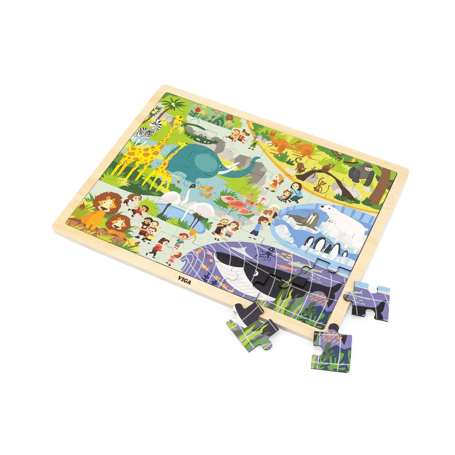 48 pcs Wooden Puzzle - Various (3Y+) - Everybody Amsterdam