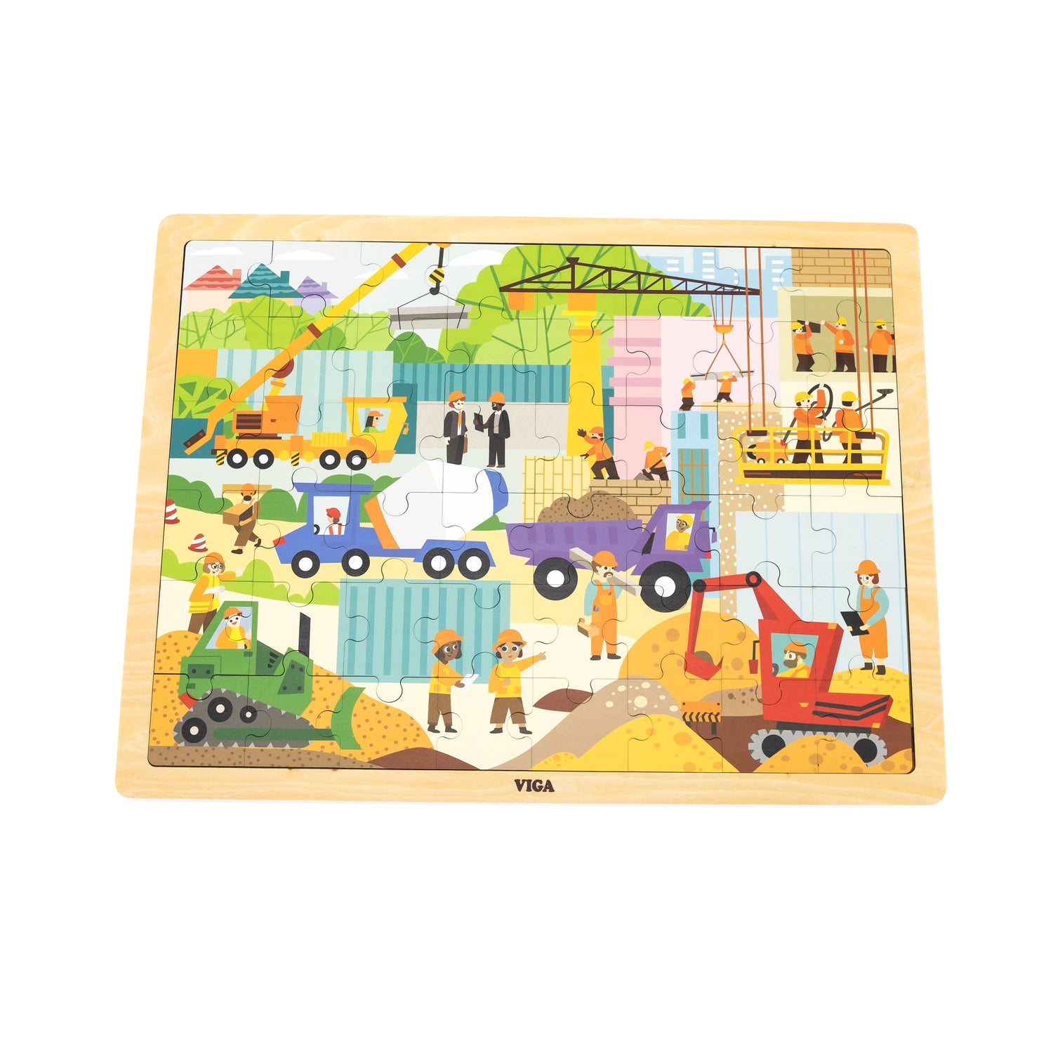 48 pcs Wooden Puzzle - Various (3Y+) - Everybody Amsterdam